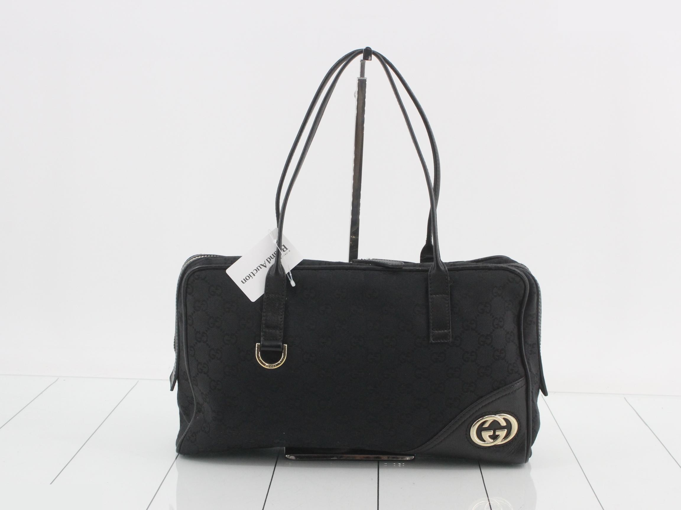 Tote bag, GG canvas, black, 169971