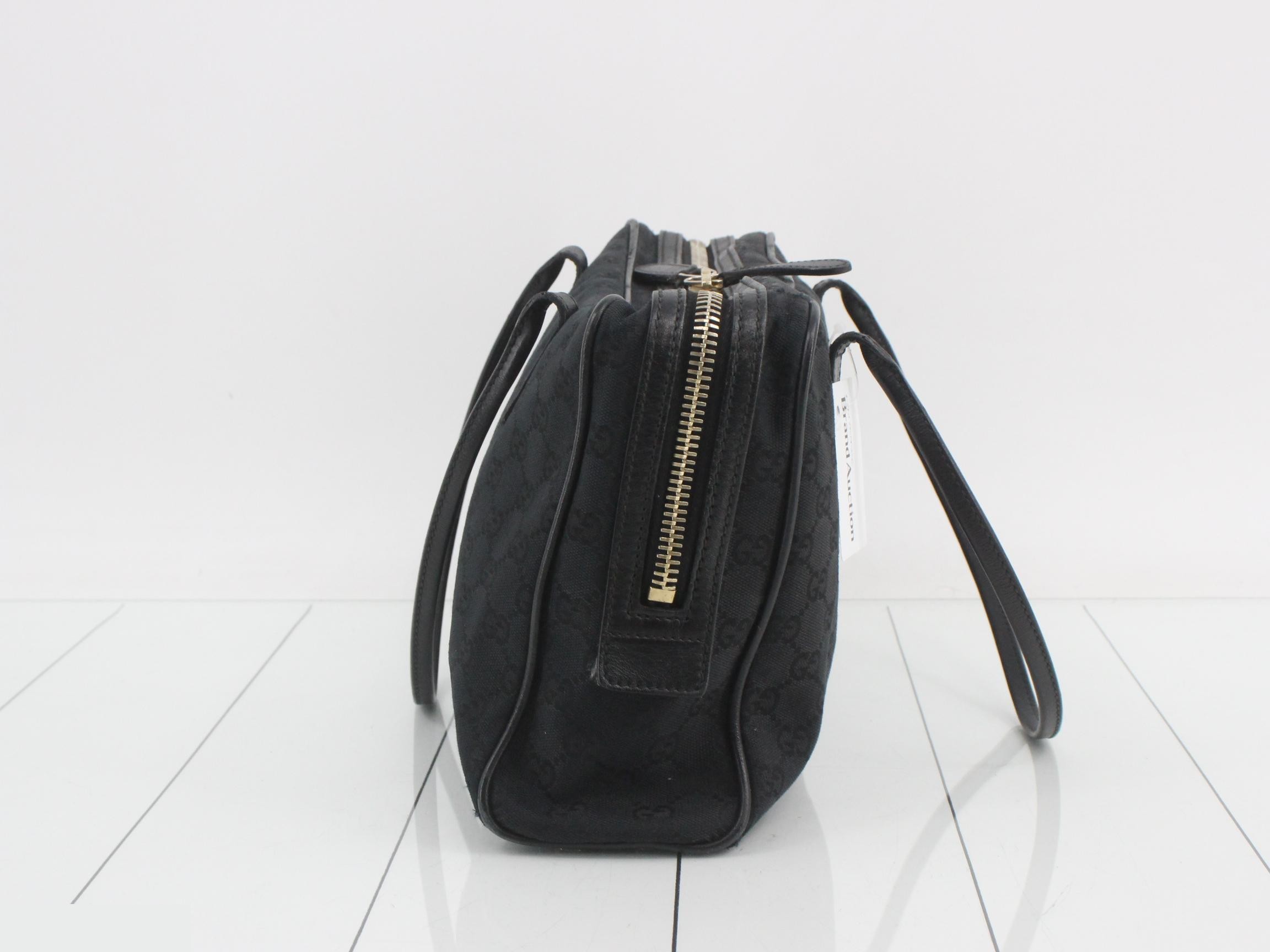 Tote bag, GG canvas, black, 169971 — view 4