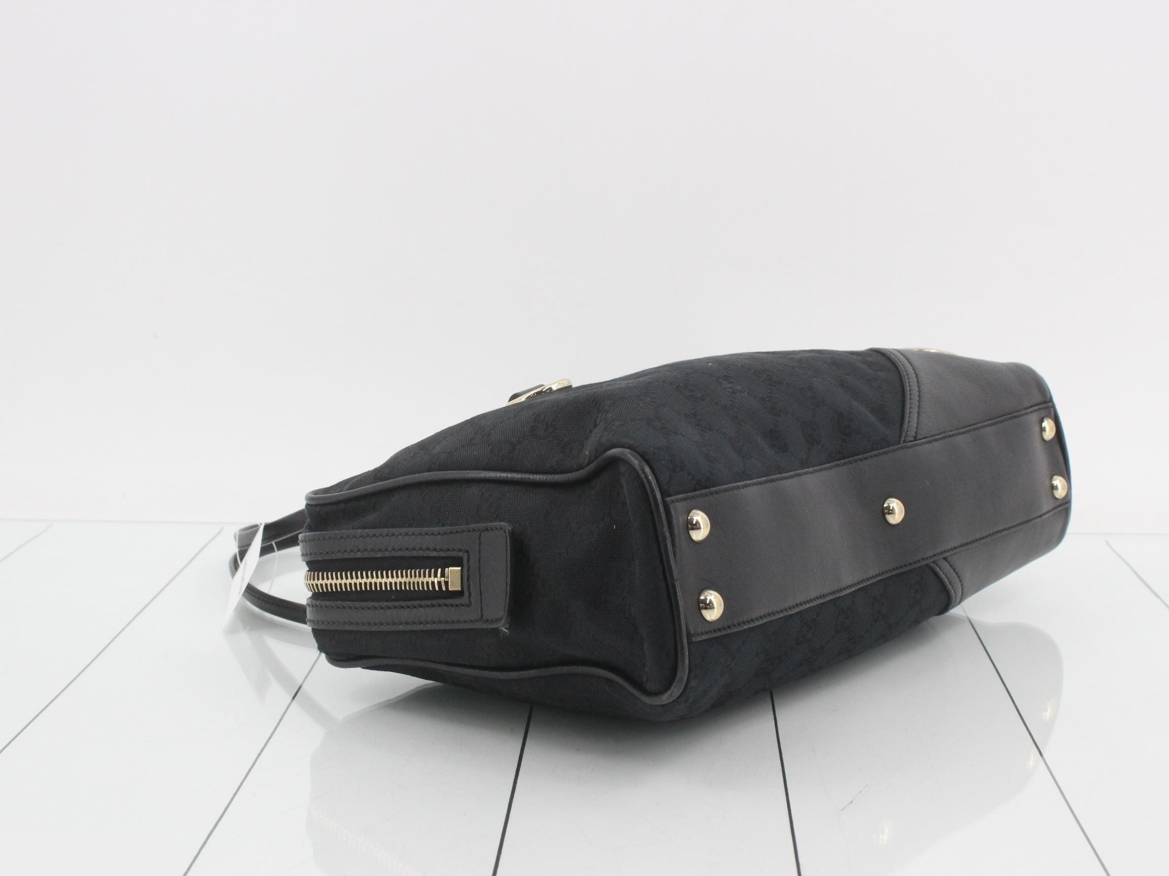 Tote bag, GG canvas, black, 169971 — view 5