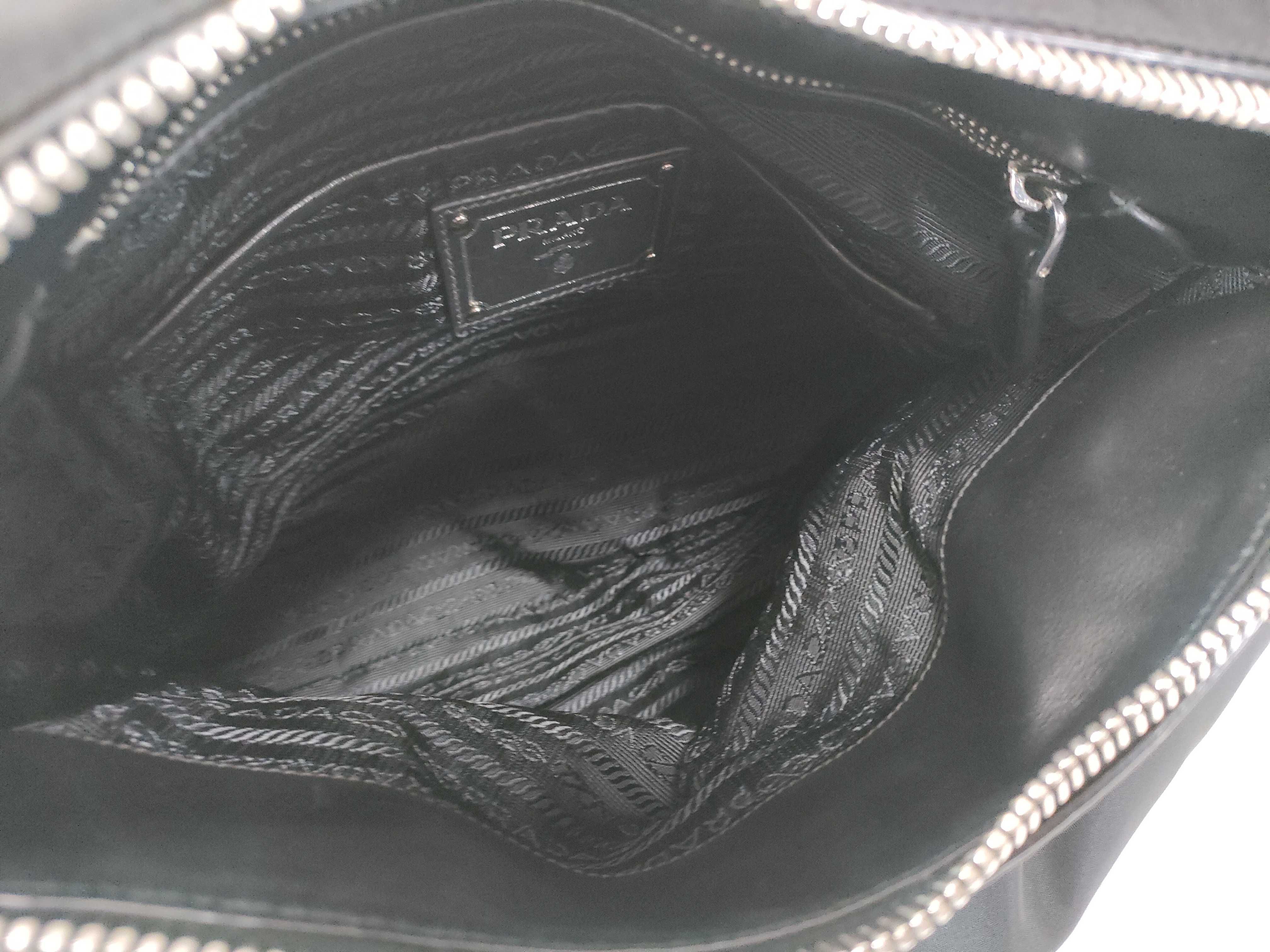 PH - Black Nylon 2-Way Shoulder Bag (Handbag) — view 11