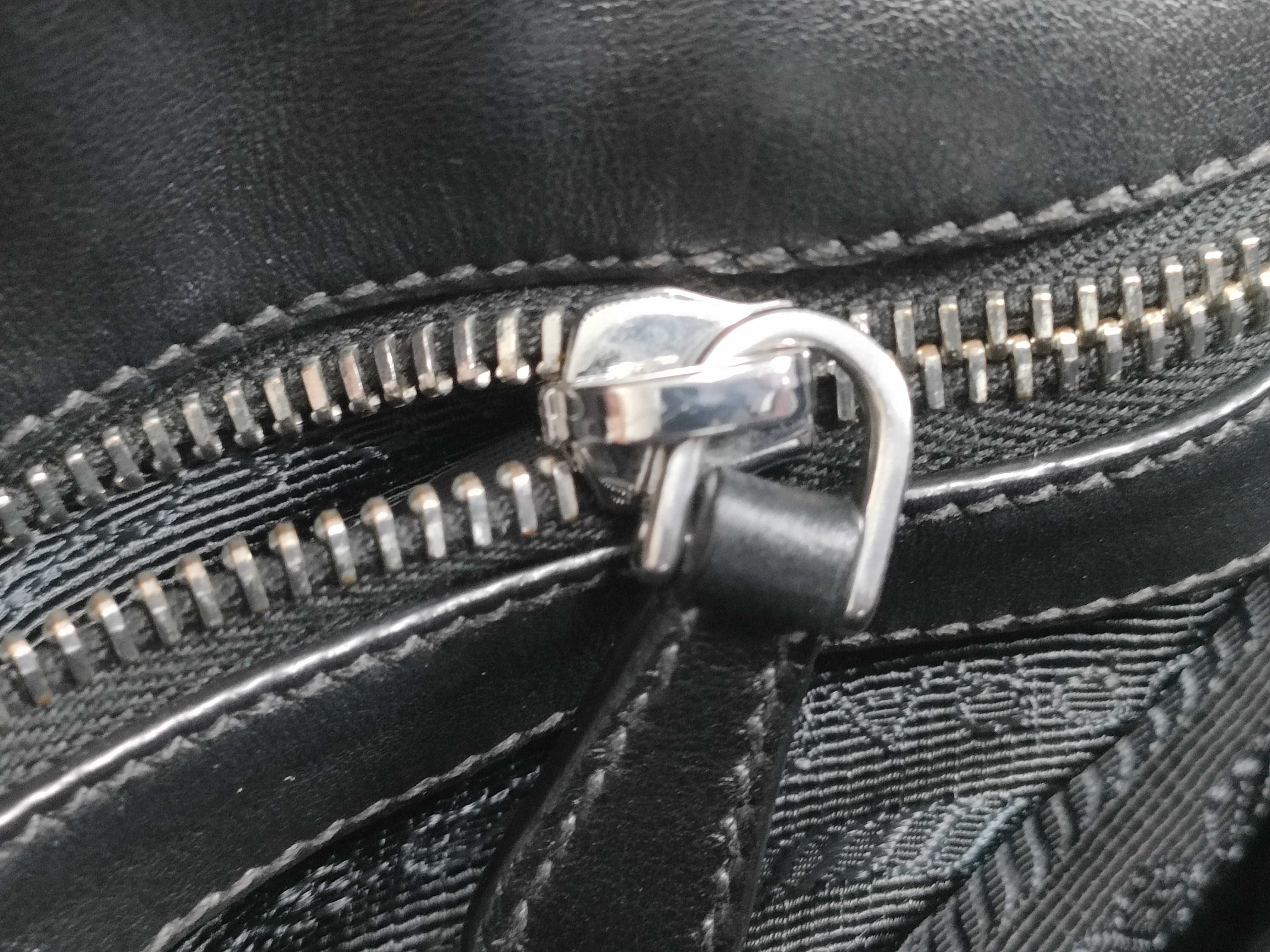 PH - Black Nylon 2-Way Shoulder Bag (Handbag) — view 15