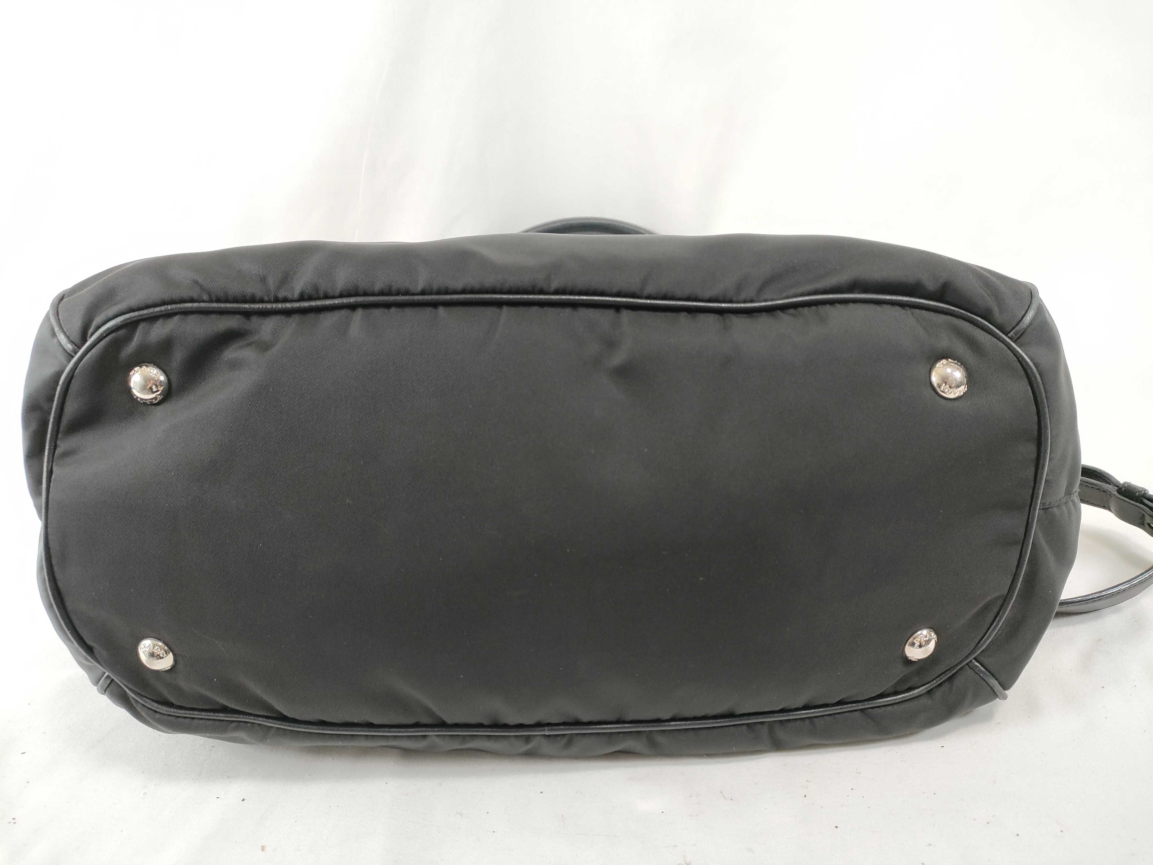 PH - Black Nylon 2-Way Shoulder Bag (Handbag) — view 9