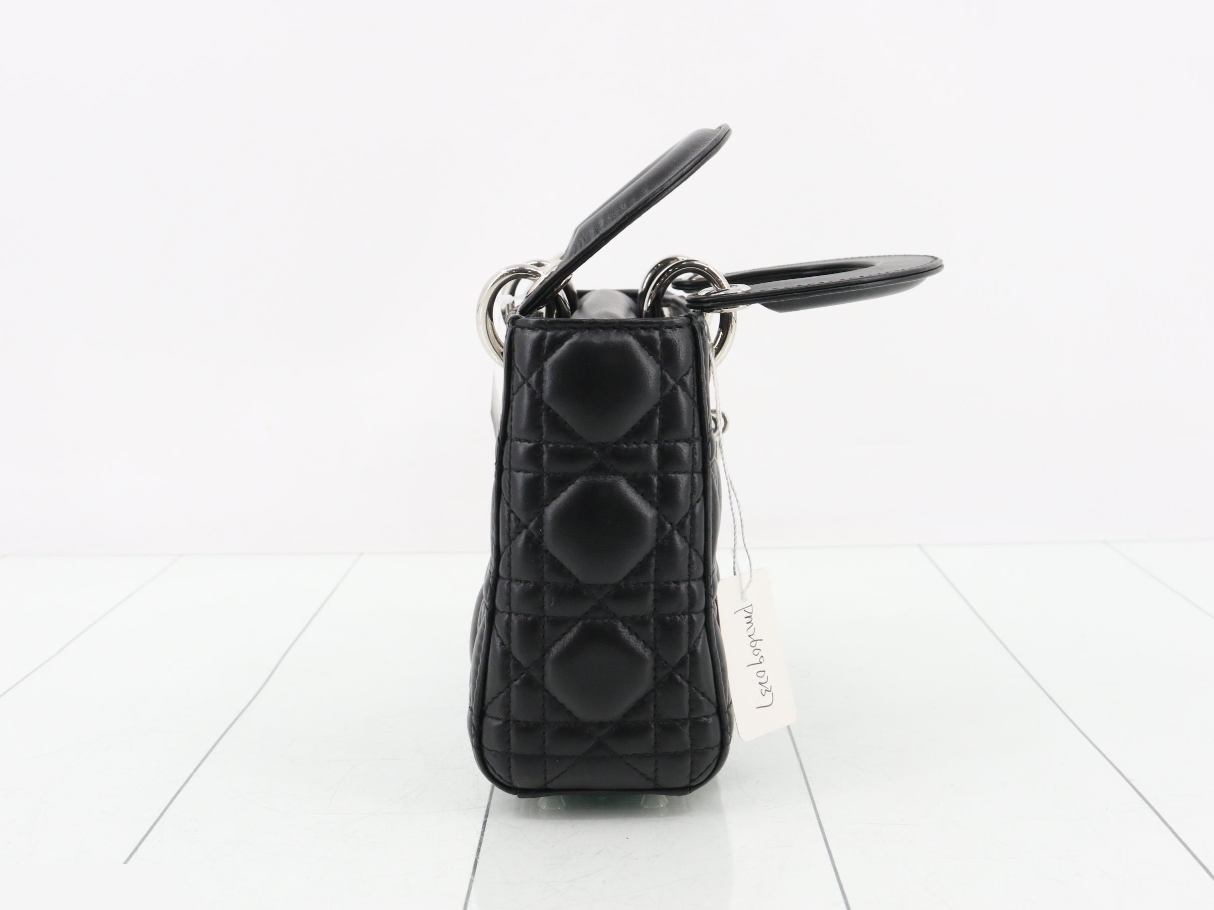 Lady Dior Cannage Lambskin 2-Way Handbag — view 4