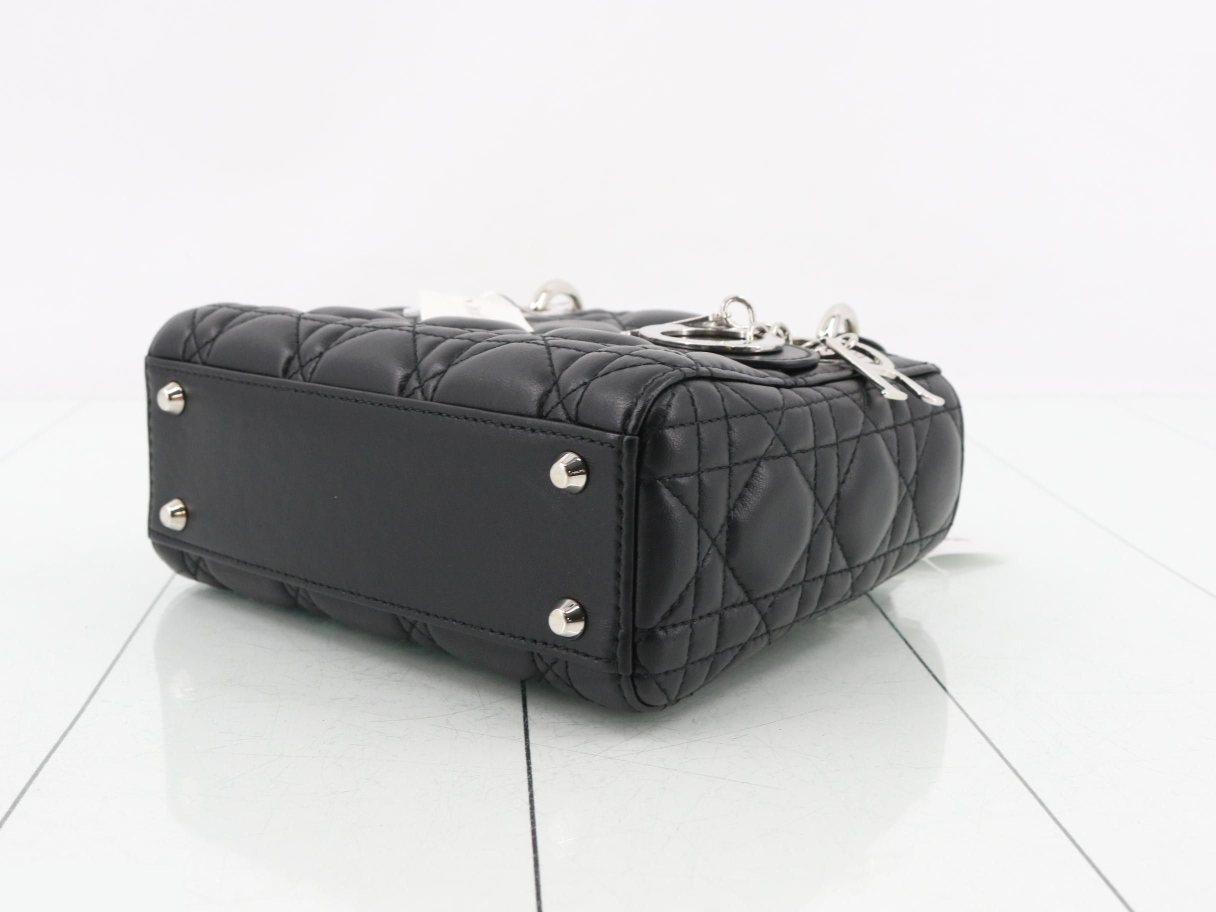 Lady Dior Cannage Lambskin 2-Way Handbag — view 6
