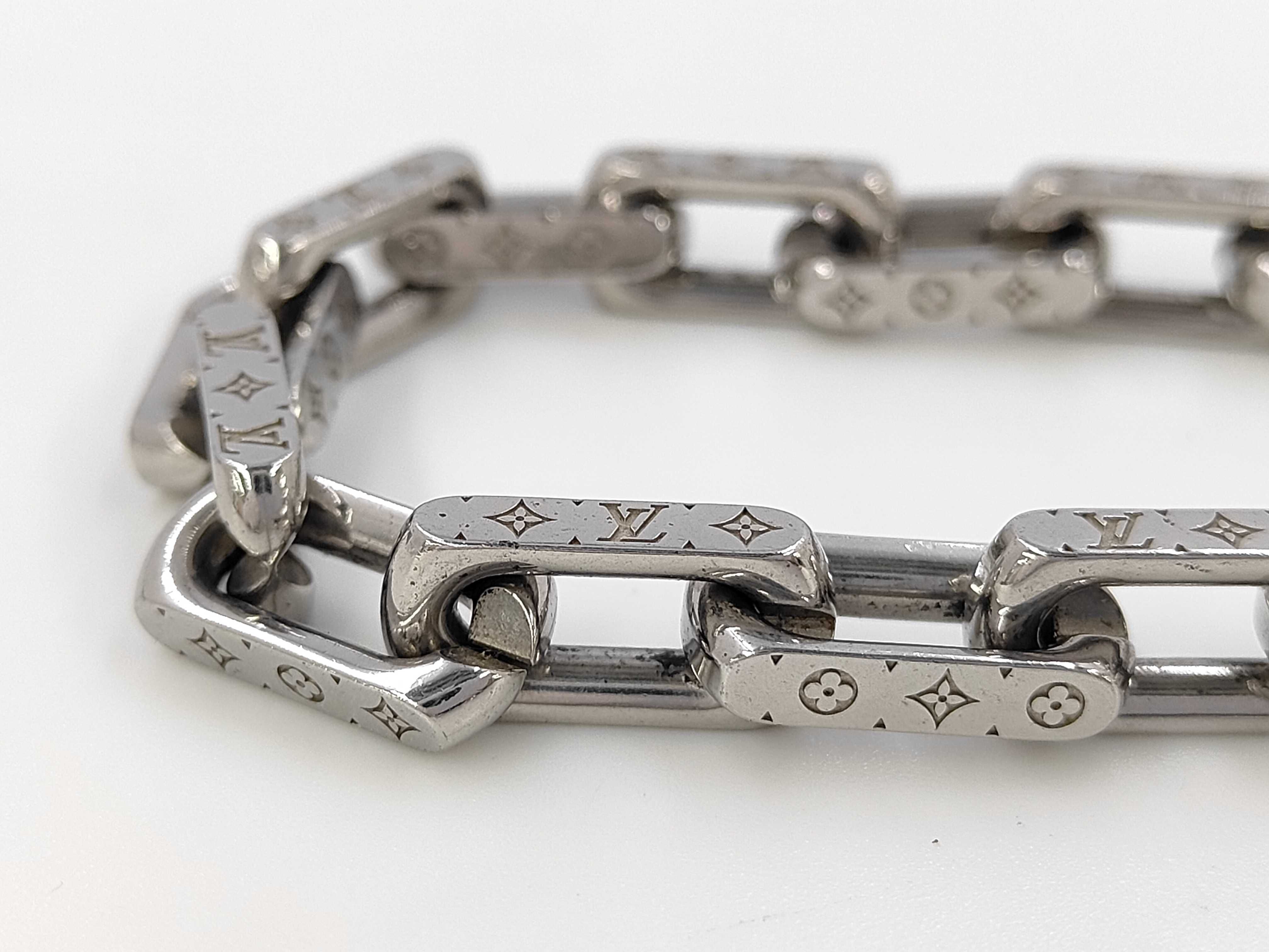 Monogram Collier Chain Silver Necklace — view 2