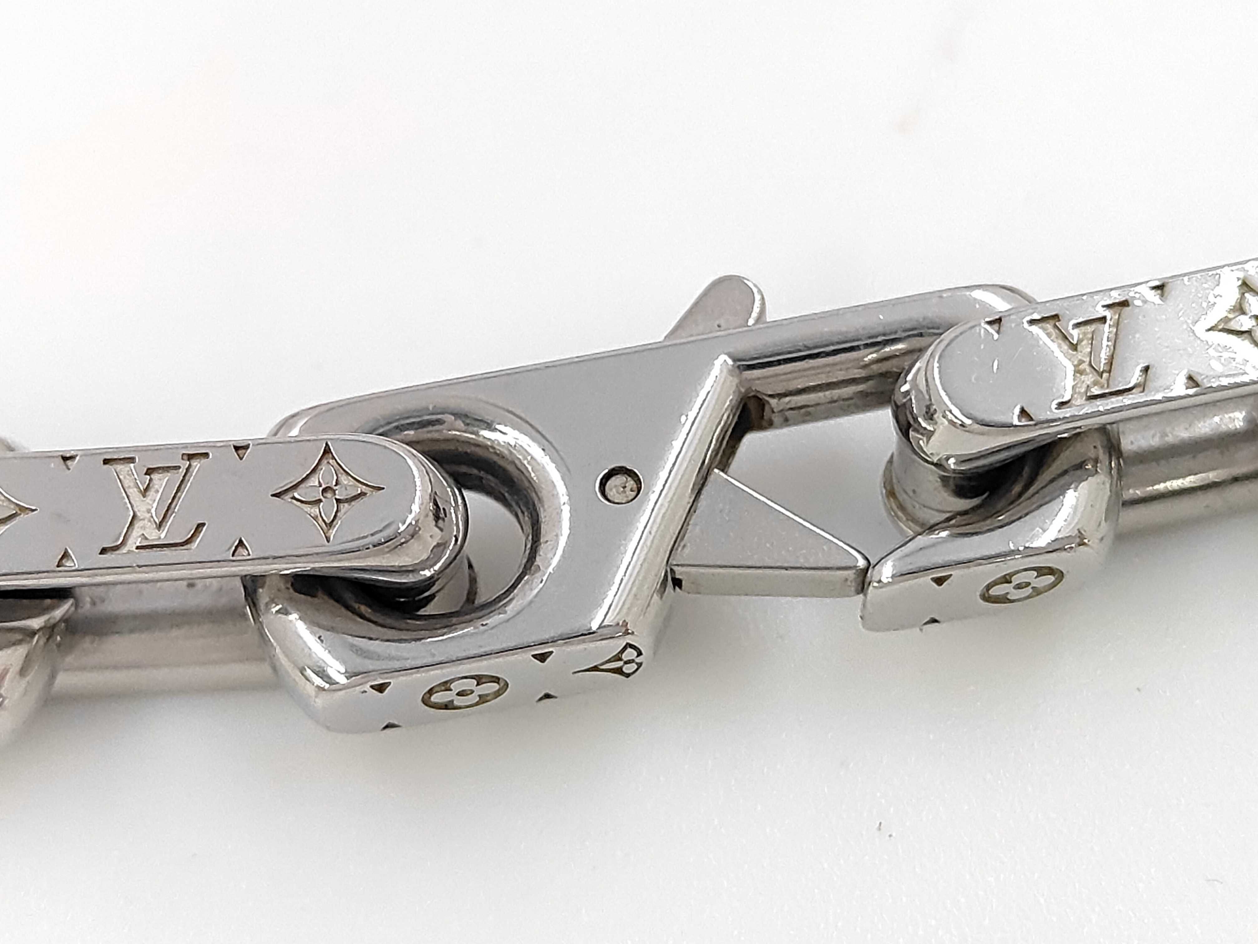 Monogram Collier Chain Silver Necklace — view 3
