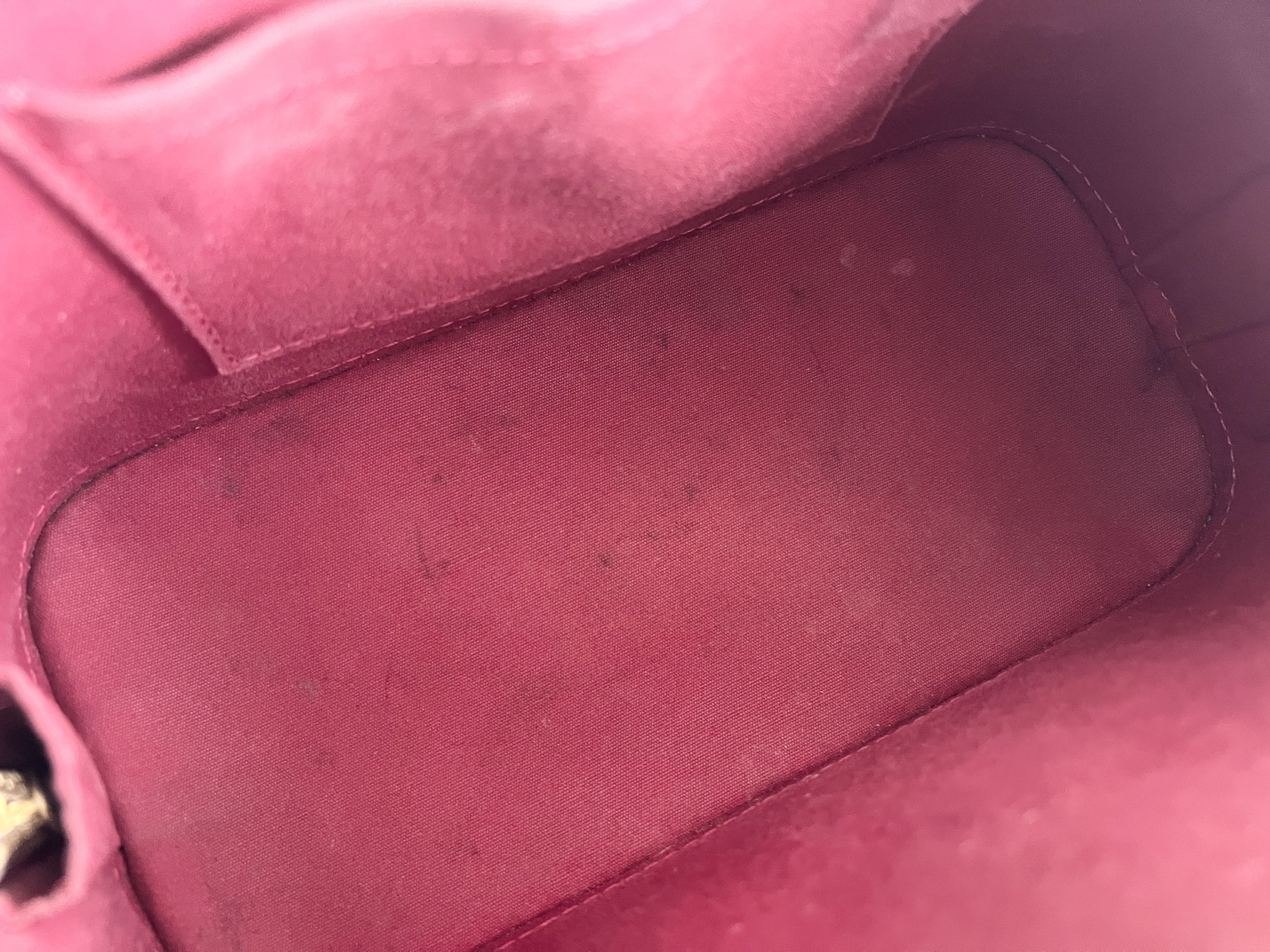 Monogram Vernis Alma BB Pomme d'Amour Enamel Patent Leather 2-way Shoulder Bag/Handbag — view 6