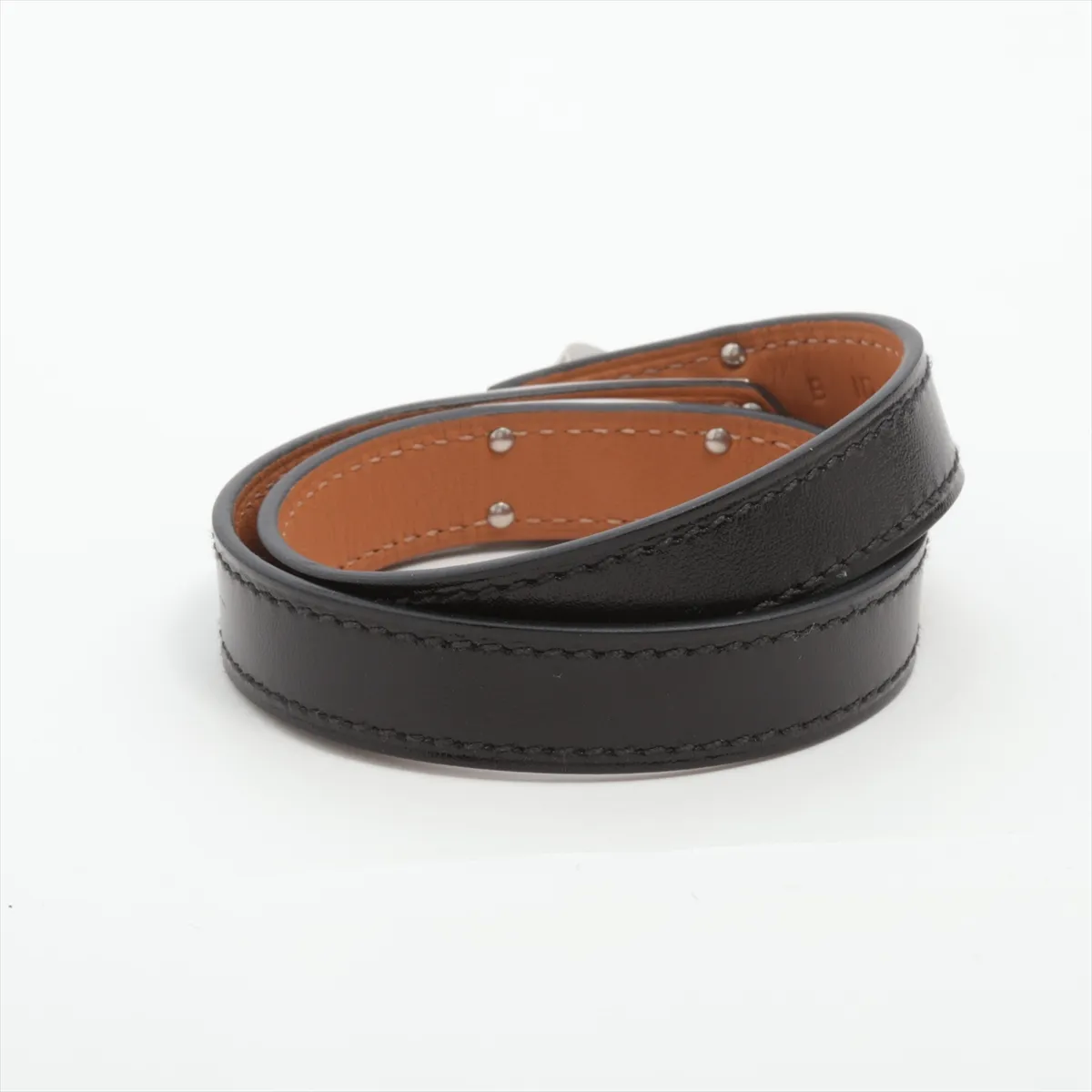 Kelly Double Tour B stamp: 2023 Bracelet T3 Leather Black — view 2