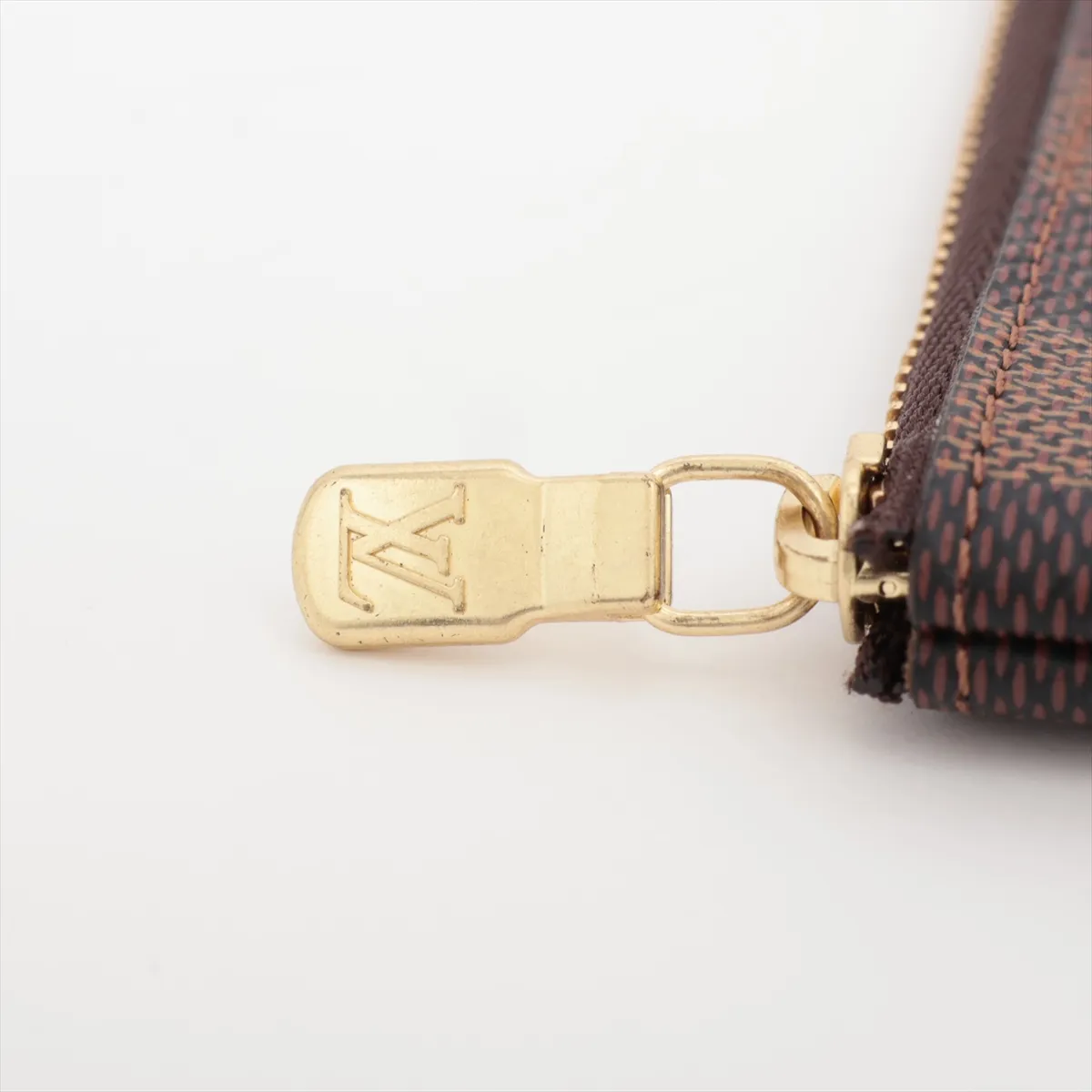 Damier Pochette Clé N62658 CT1201 Brown Coin Case — view 8
