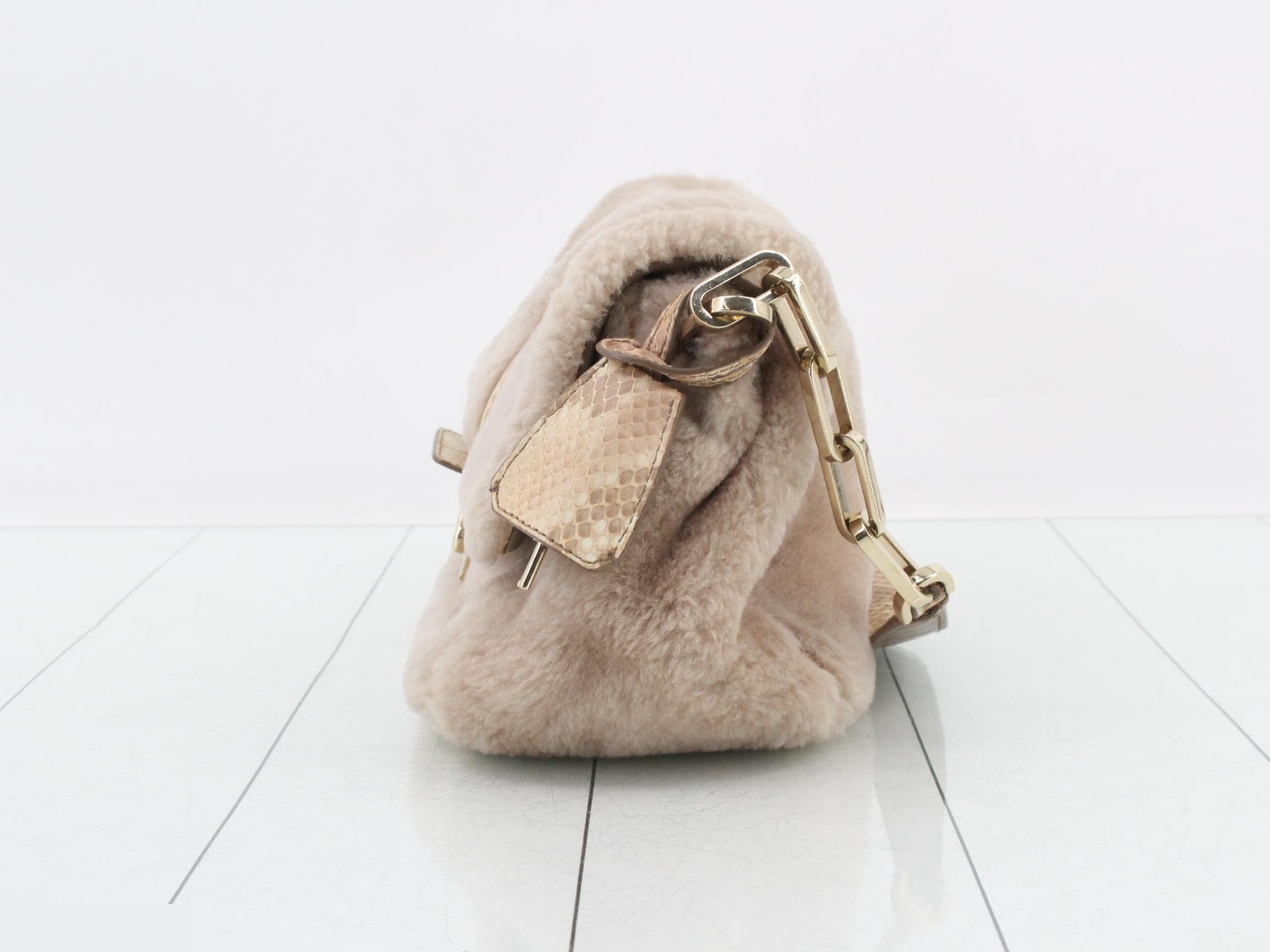 Other lines: Bags & Shoulder Bags, Fur, Python, Beige, Gold — view 3
