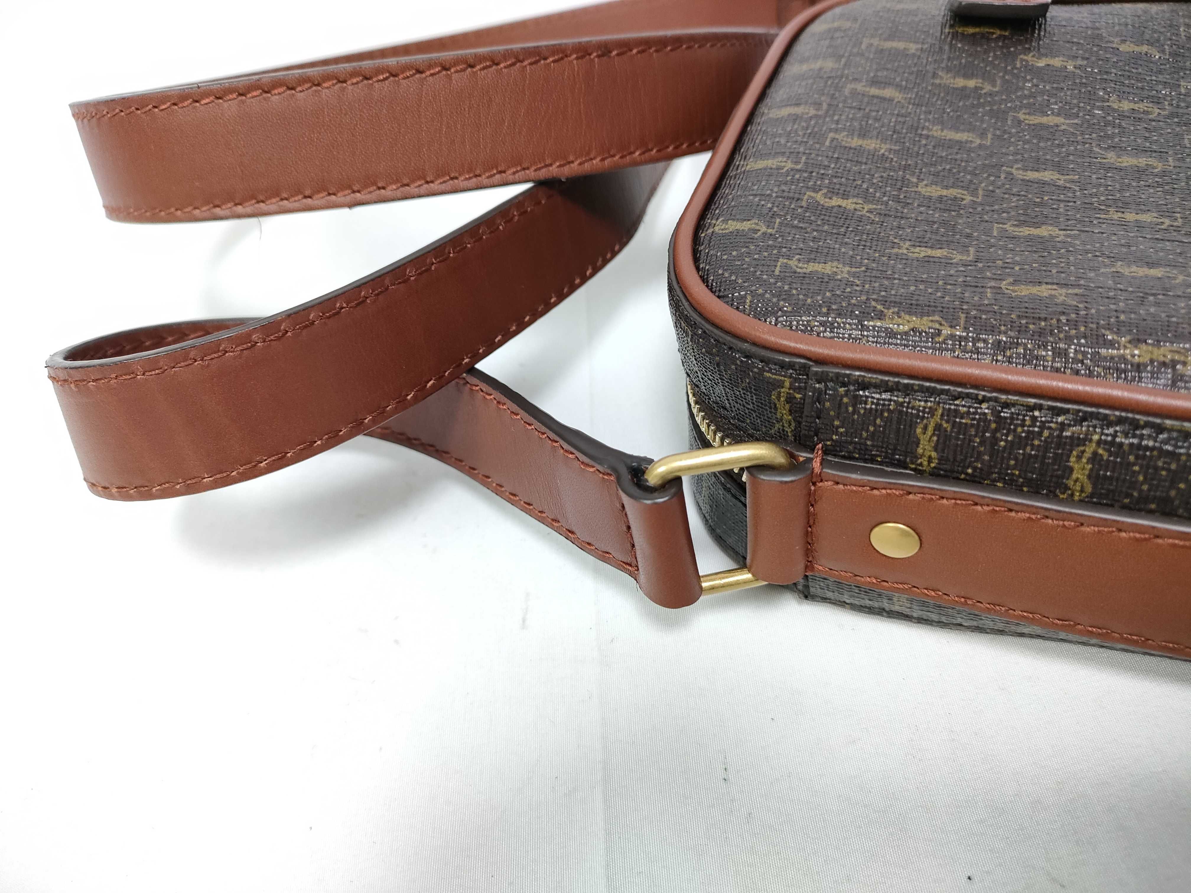 PVC x Leather Shoulder Bag, Brown, 685534 (Shoulder Bag) — view 6