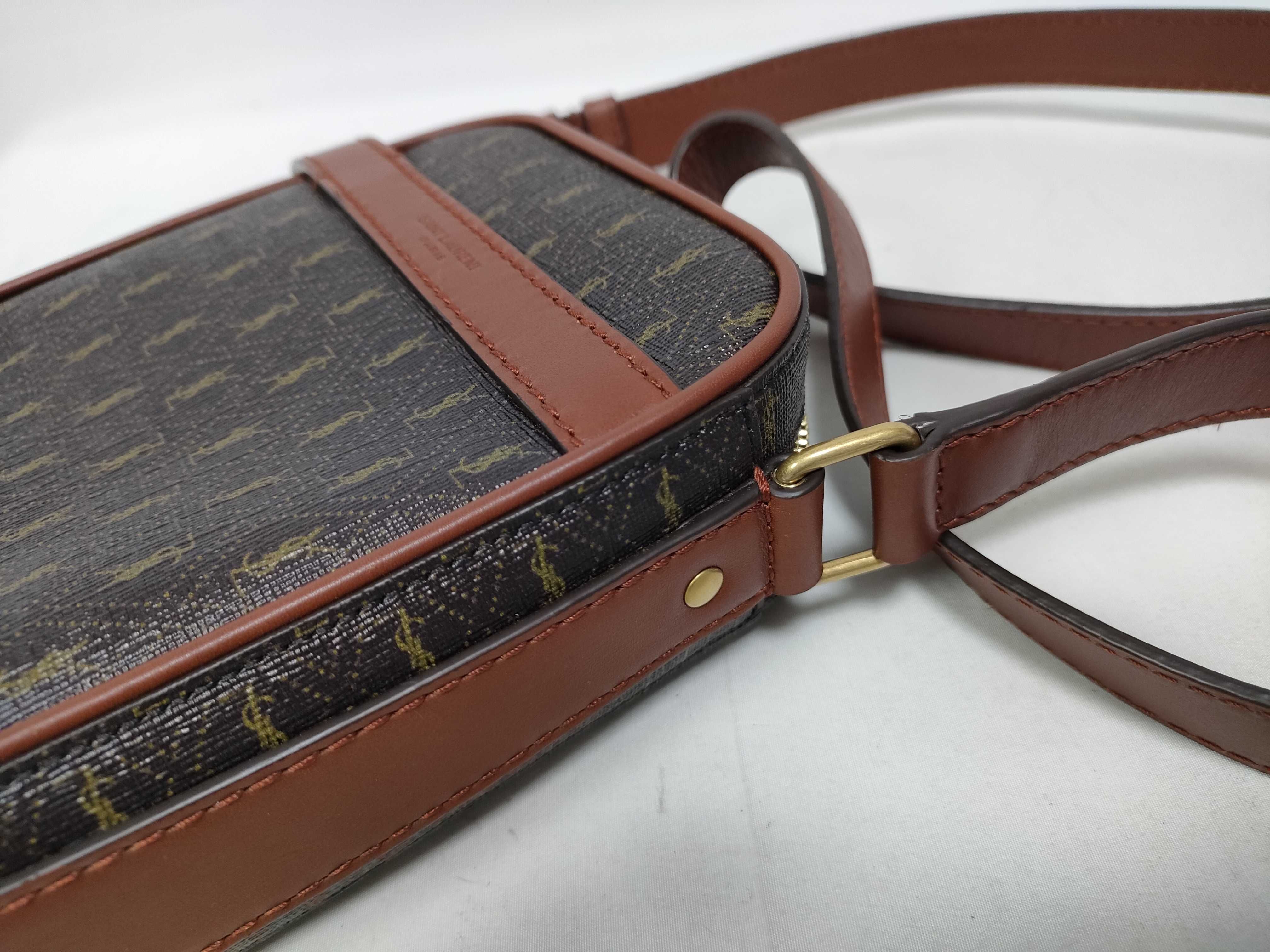 PVC x Leather Shoulder Bag, Brown, 685534 (Shoulder Bag) — view 9