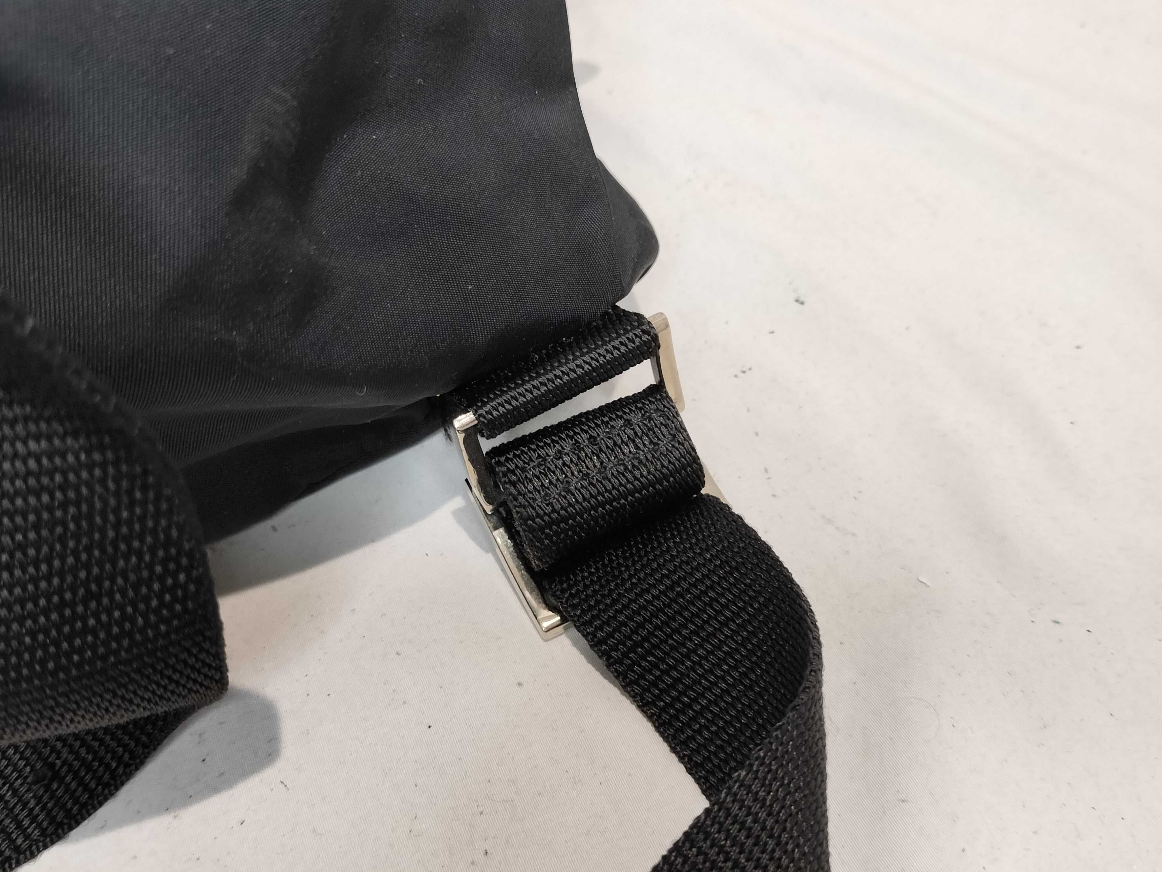 Nylon Backpack with Triangle Logo — view 5