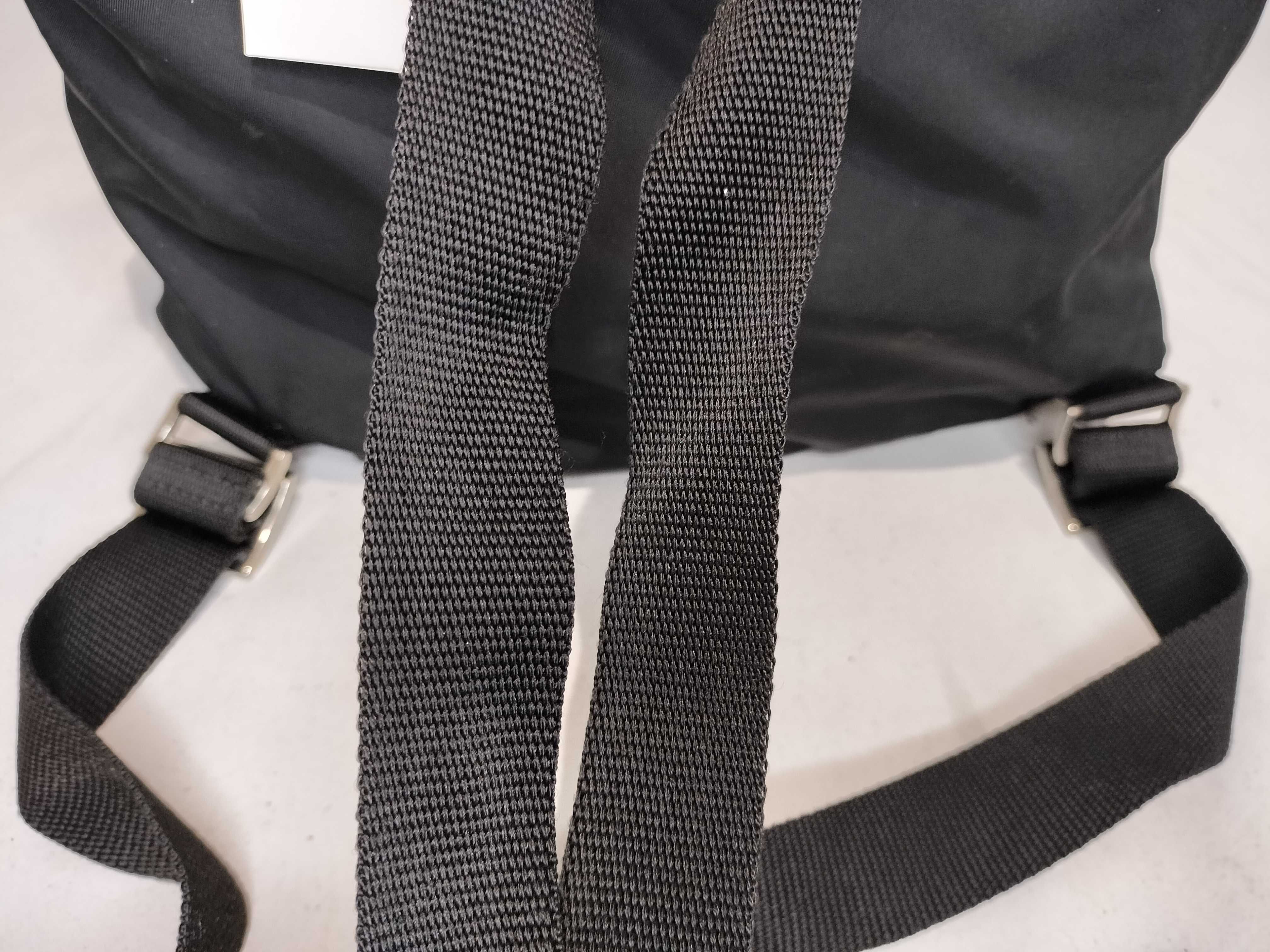 Nylon Backpack with Triangle Logo — view 6
