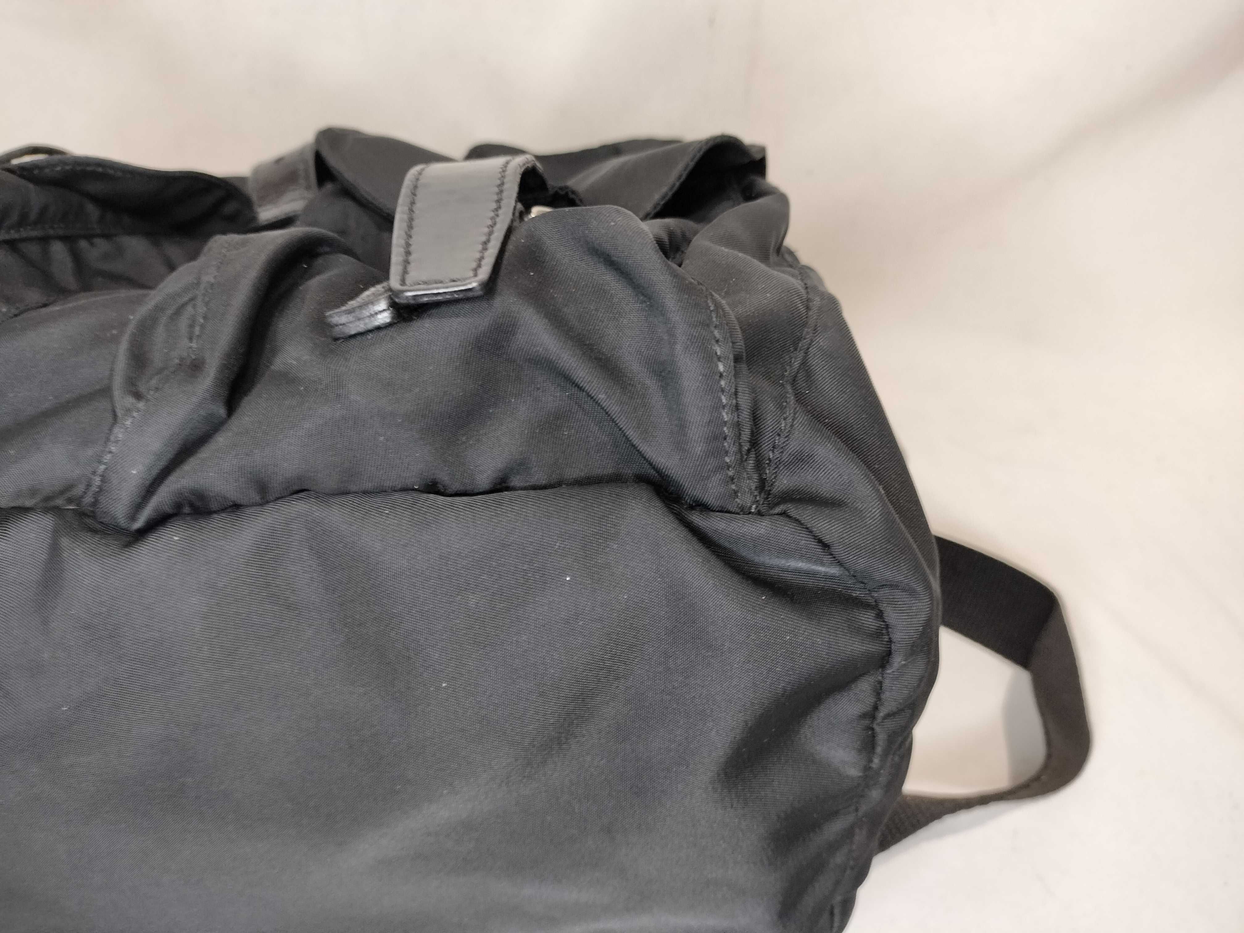 Nylon Backpack with Triangle Logo — view 8
