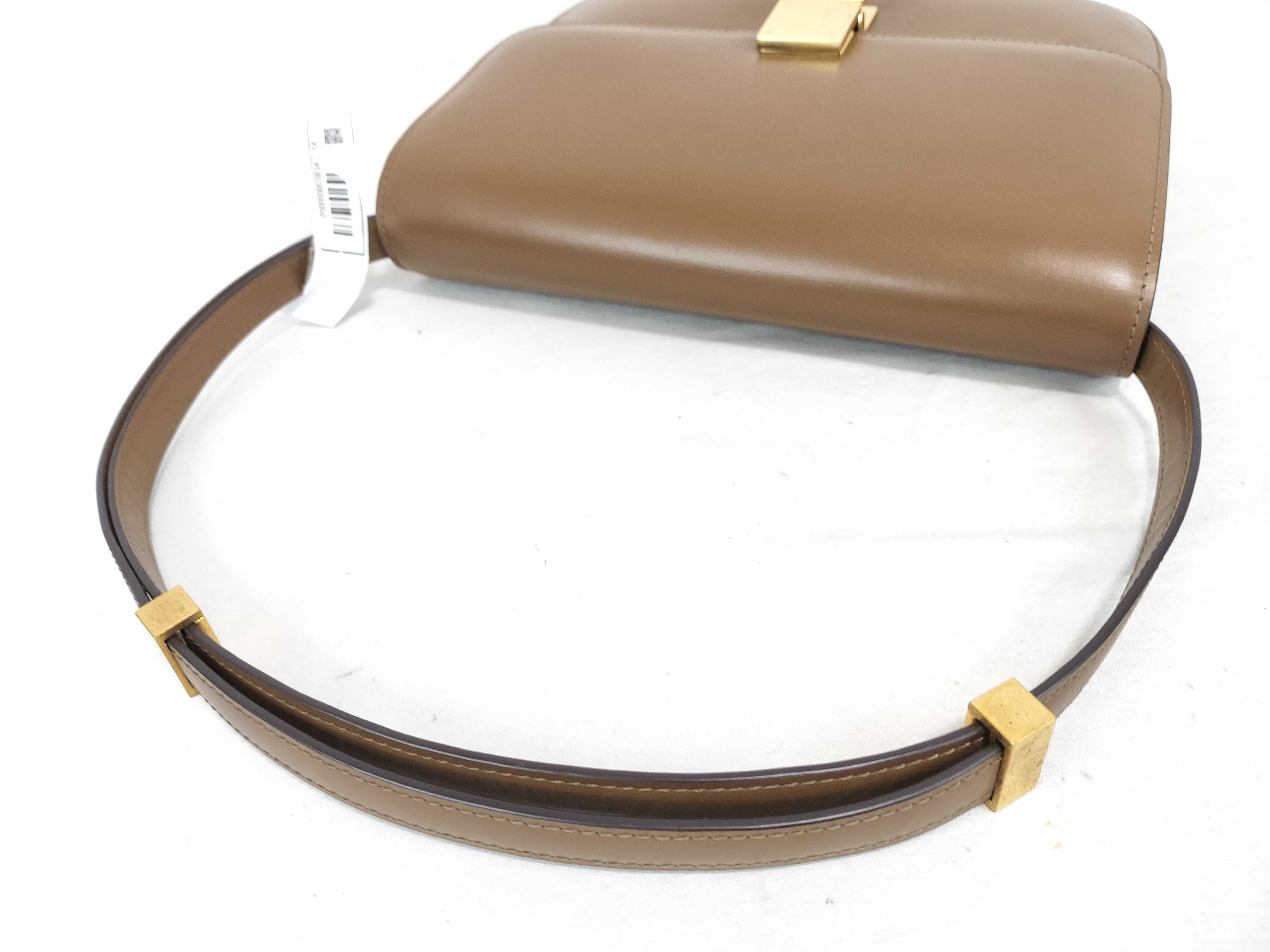 ID - Classic Box Medium Cowhide Shoulder Bag Brown — view 3
