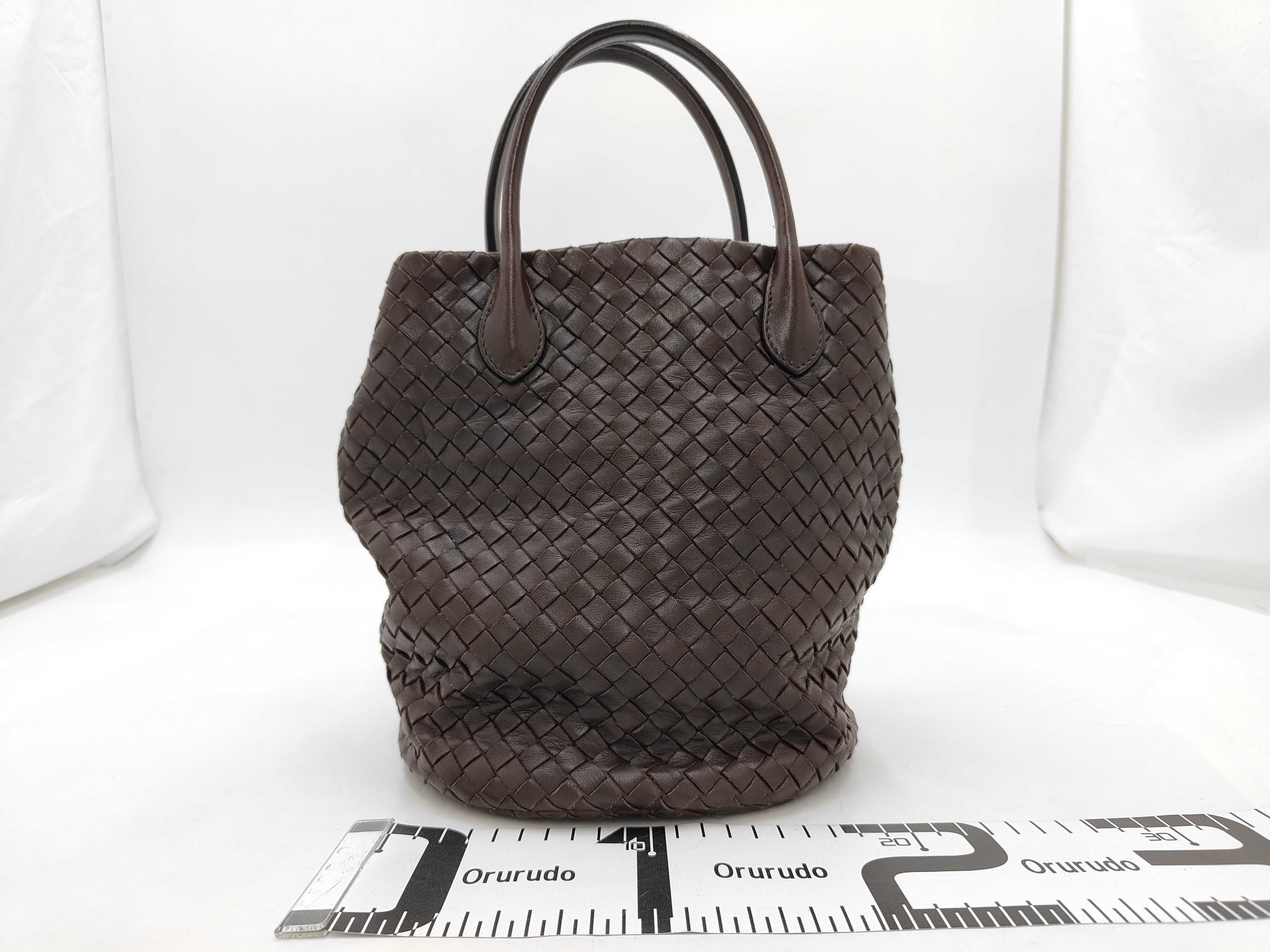 Nappa Intrecciato Bucket Bag Handbag — view 2
