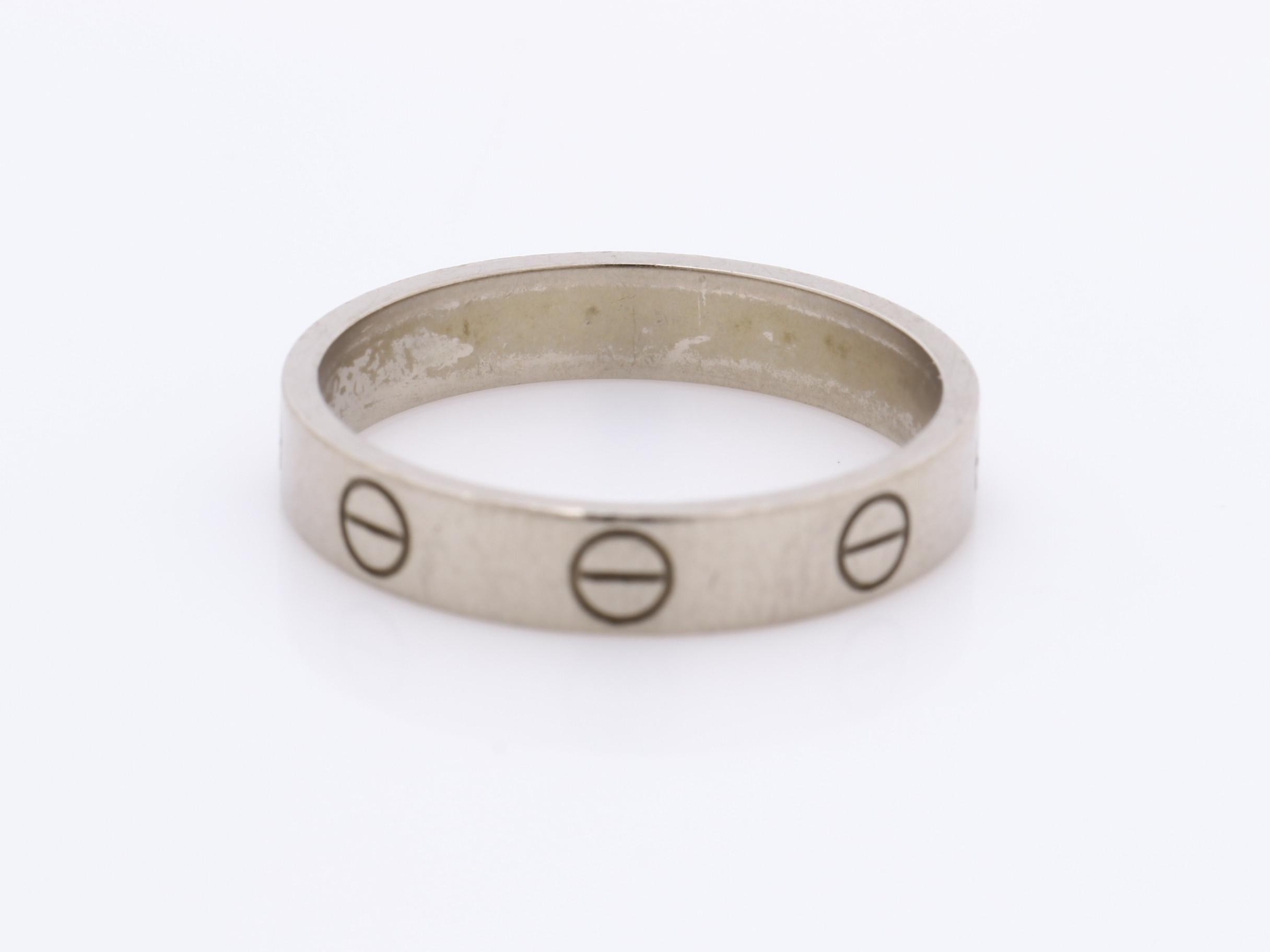 Mini Love Ring #54 750WG 3.4g — view 4