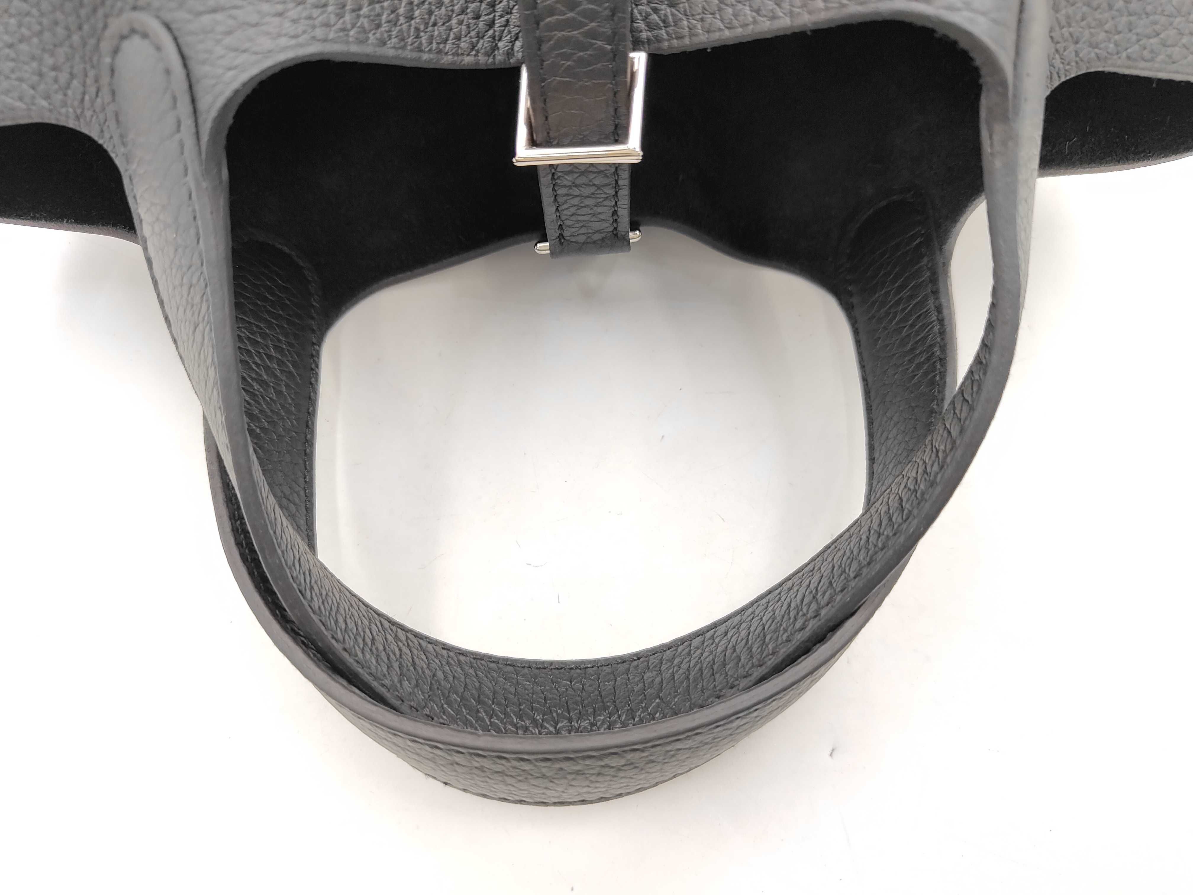 Picotin PM K stamp Noir Silver hardware handbag — view 10