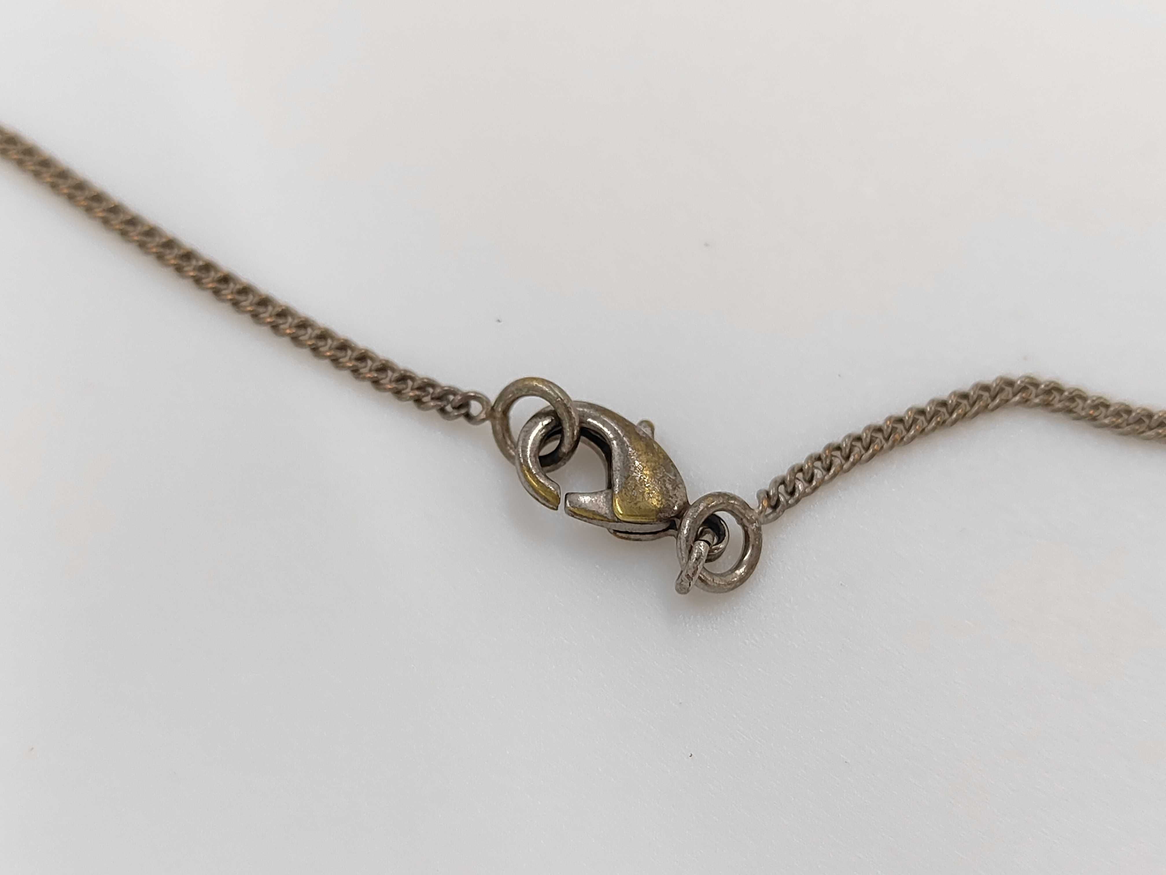 Necklace 08P Silver Coco Mark Heart Rhinestone Necklace — view 4