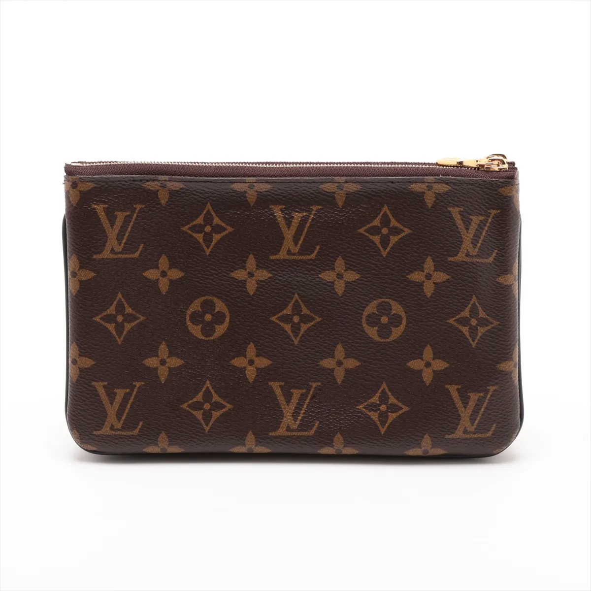 Giant Monogram Reverse Pochette Double Zip M69203 MI5210 Brown (RFID detected) — view 2