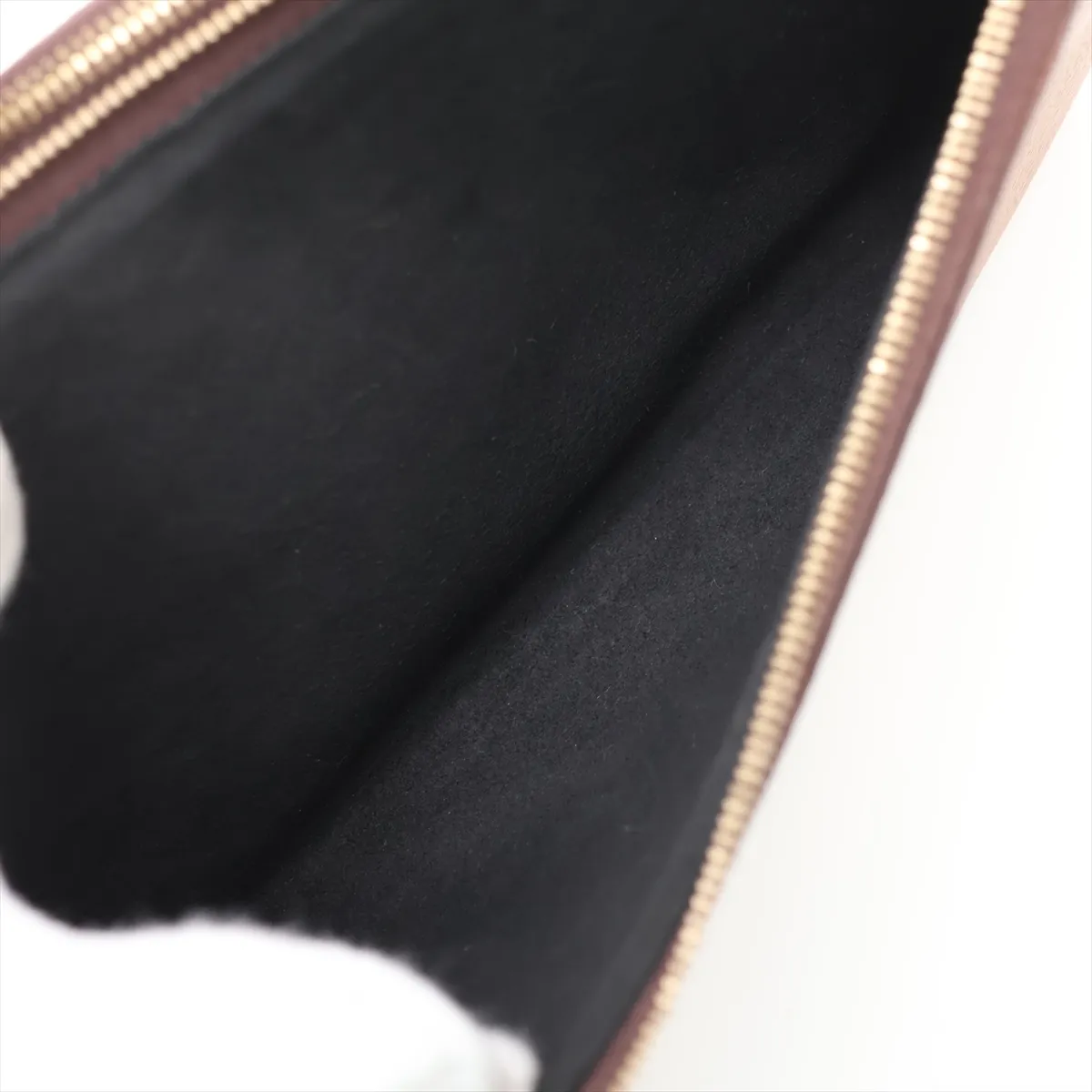 Giant Monogram Reverse Pochette Double Zip M69203 MI5210 Brown (RFID detected) — view 7