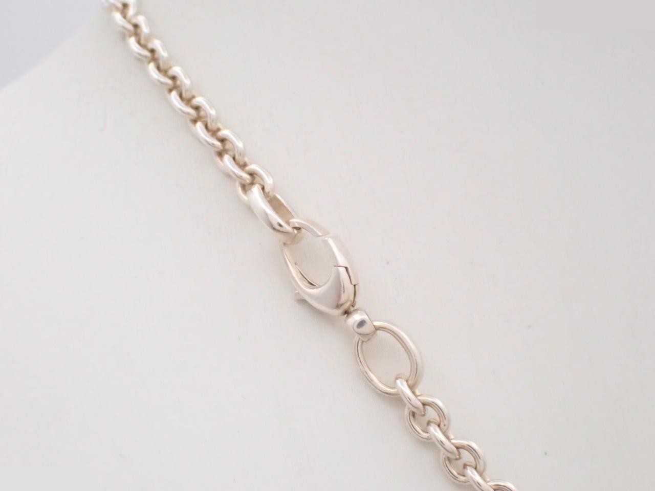 SV925 Interlocking Necklace, 45cm total length, 29.3g, Silver — view 2