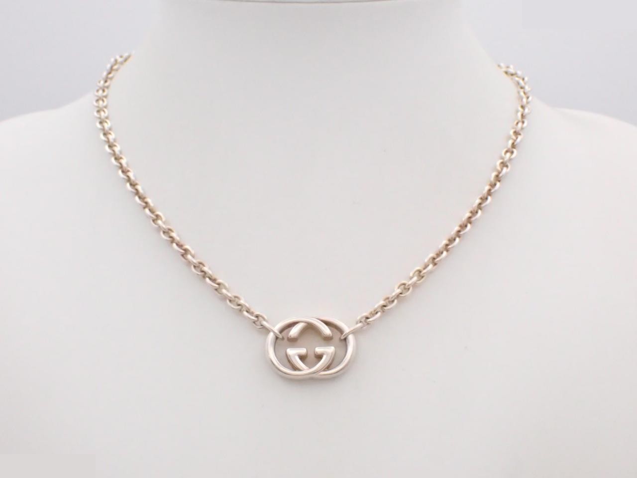 SV925 Interlocking Necklace, 45cm total length, 29.3g, Silver — view 3