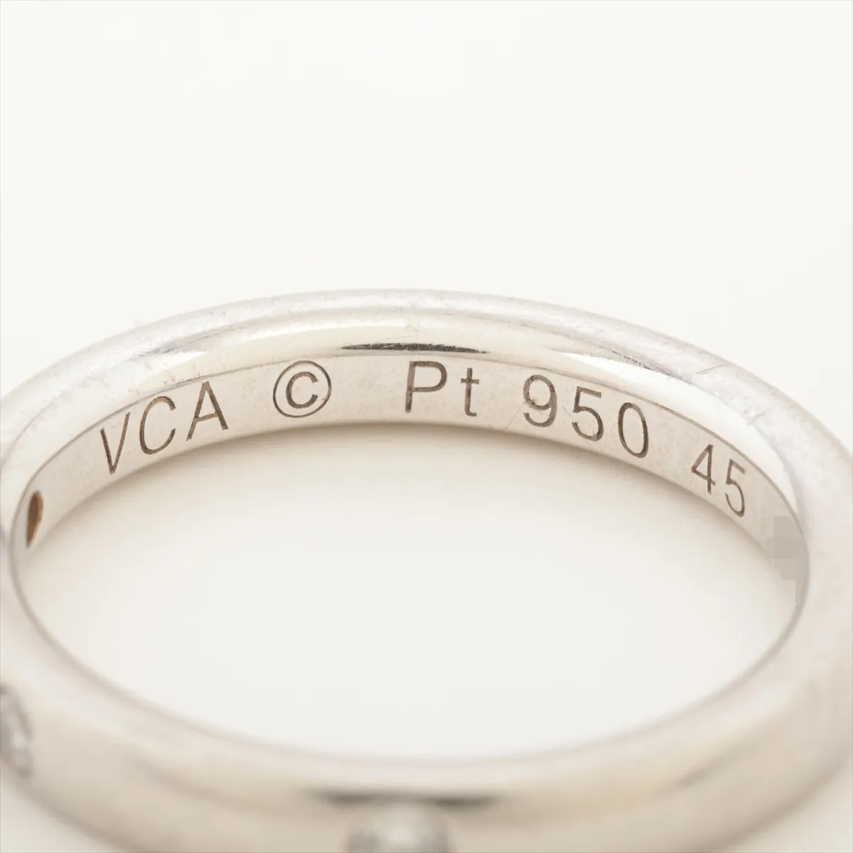 Infinie Etoile 3P Diamond Ring, Pt950, 4.4g, Size 45, Initials JB322543, Metal wear — view 3