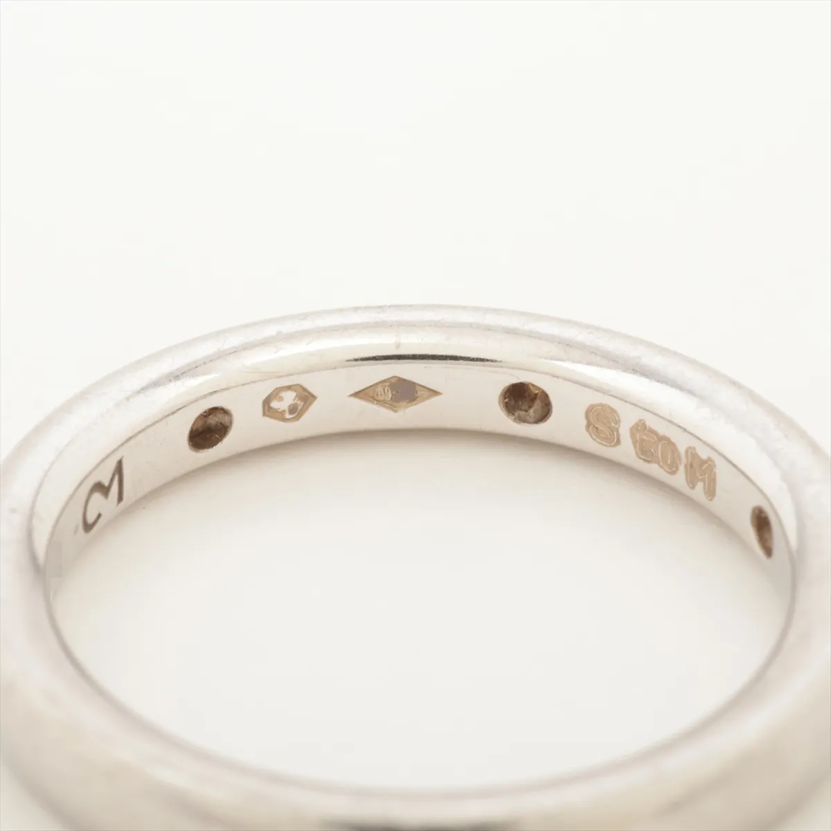 Infinie Etoile 3P Diamond Ring, Pt950, 4.4g, Size 45, Initials JB322543, Metal wear — view 5