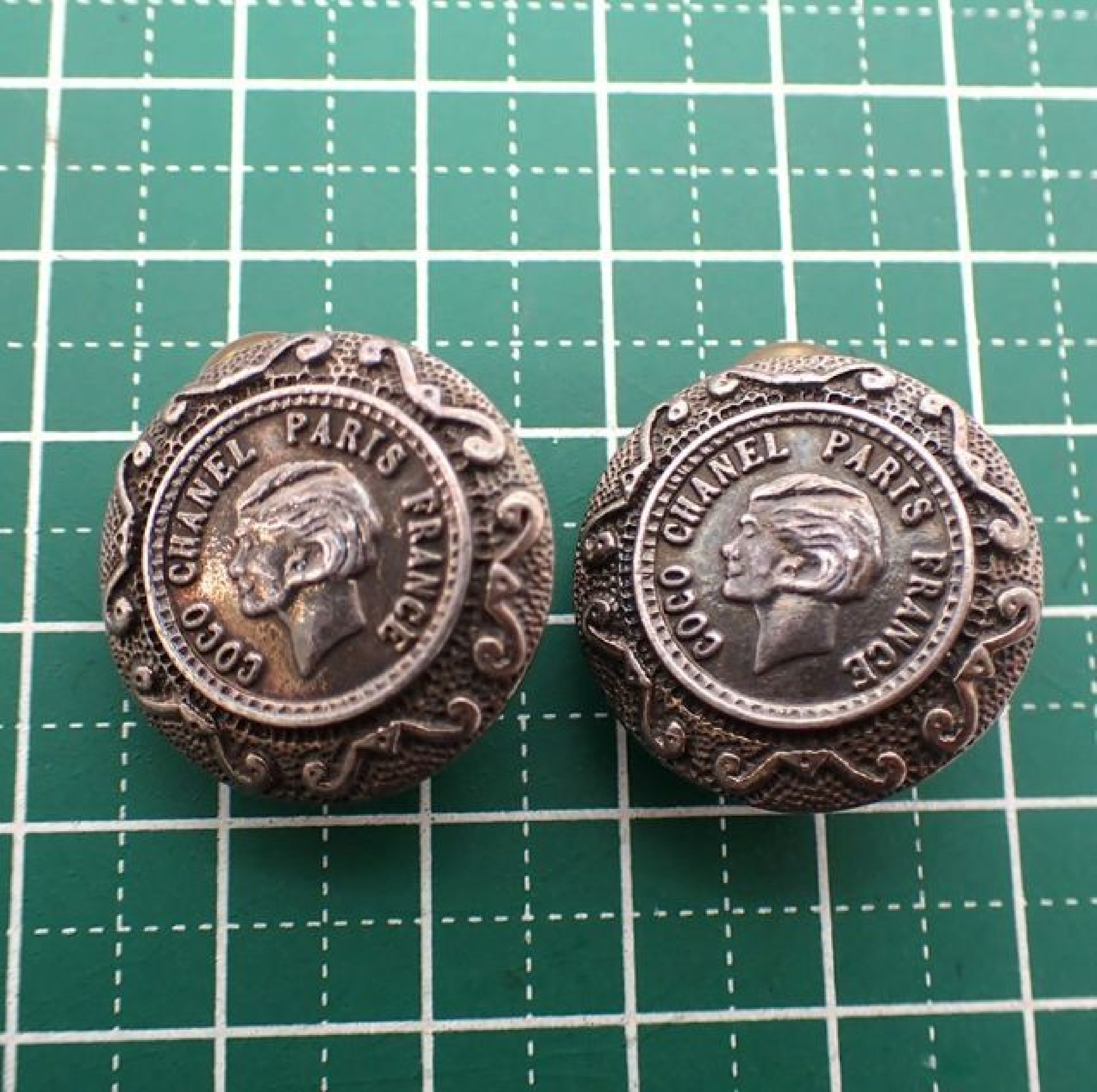 Mademoiselle Vintage Classic Earrings (with markings) — view 4