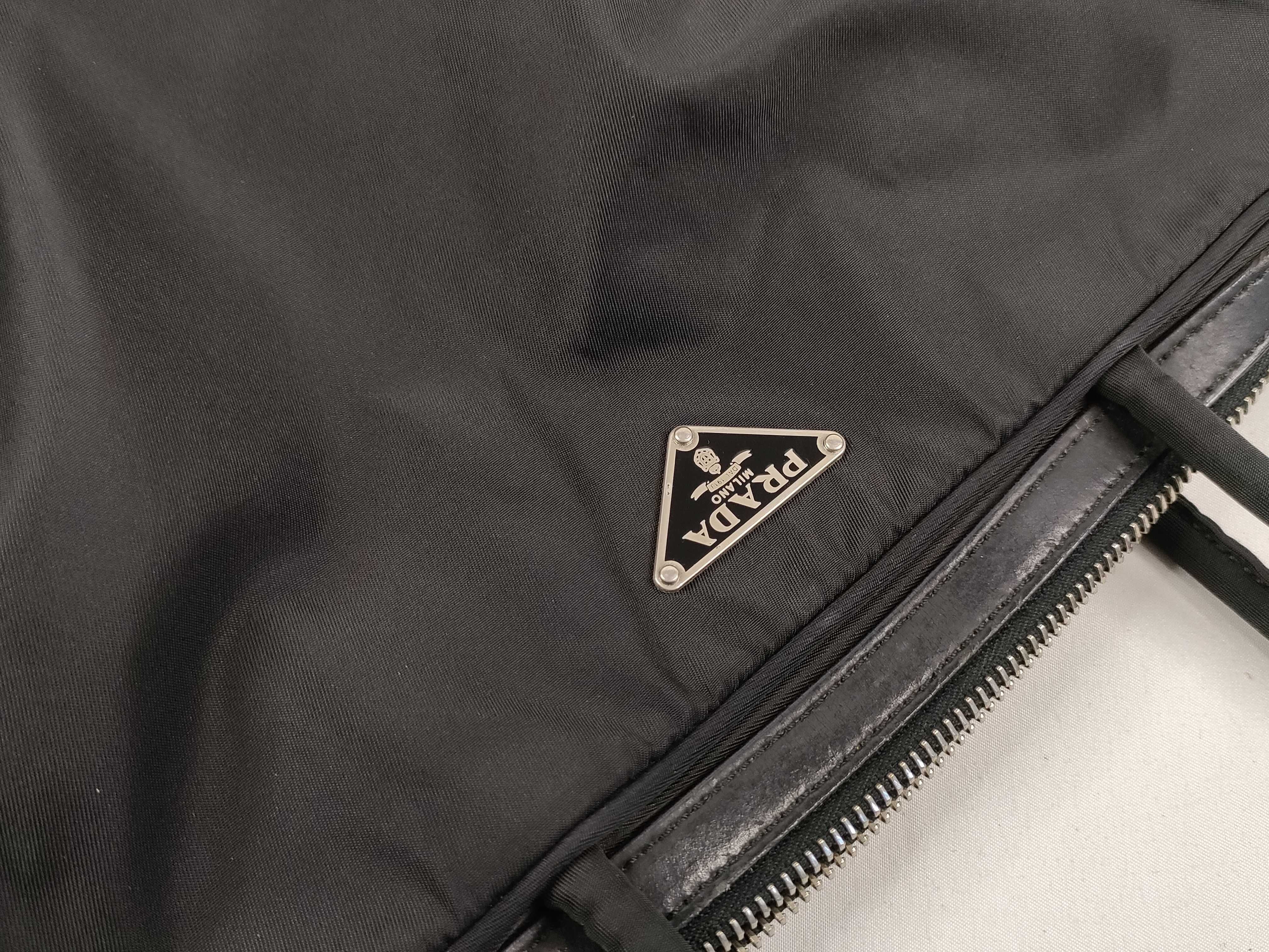 Nylon Tote Bag, Black — view 14