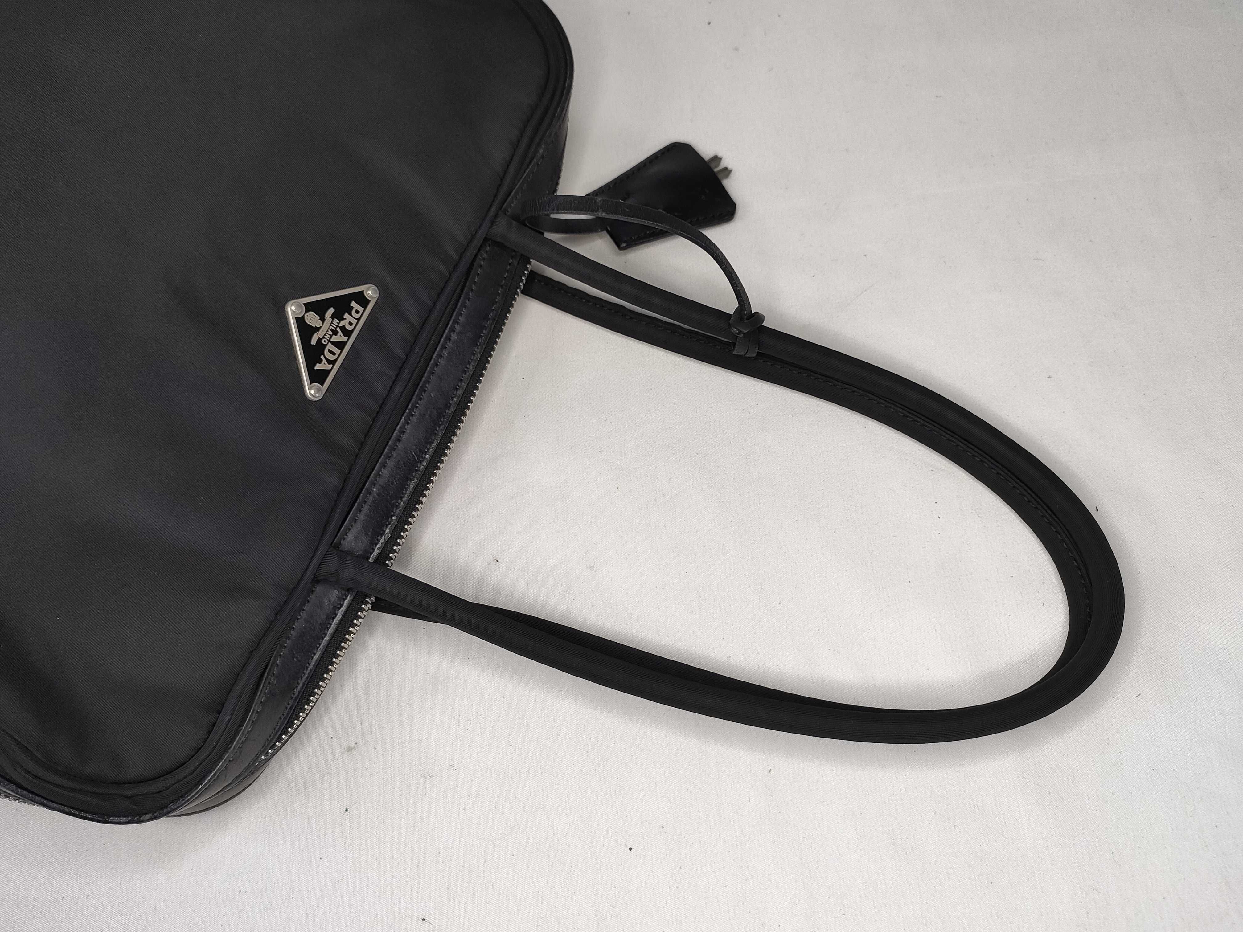 Nylon Tote Bag, Black — view 3