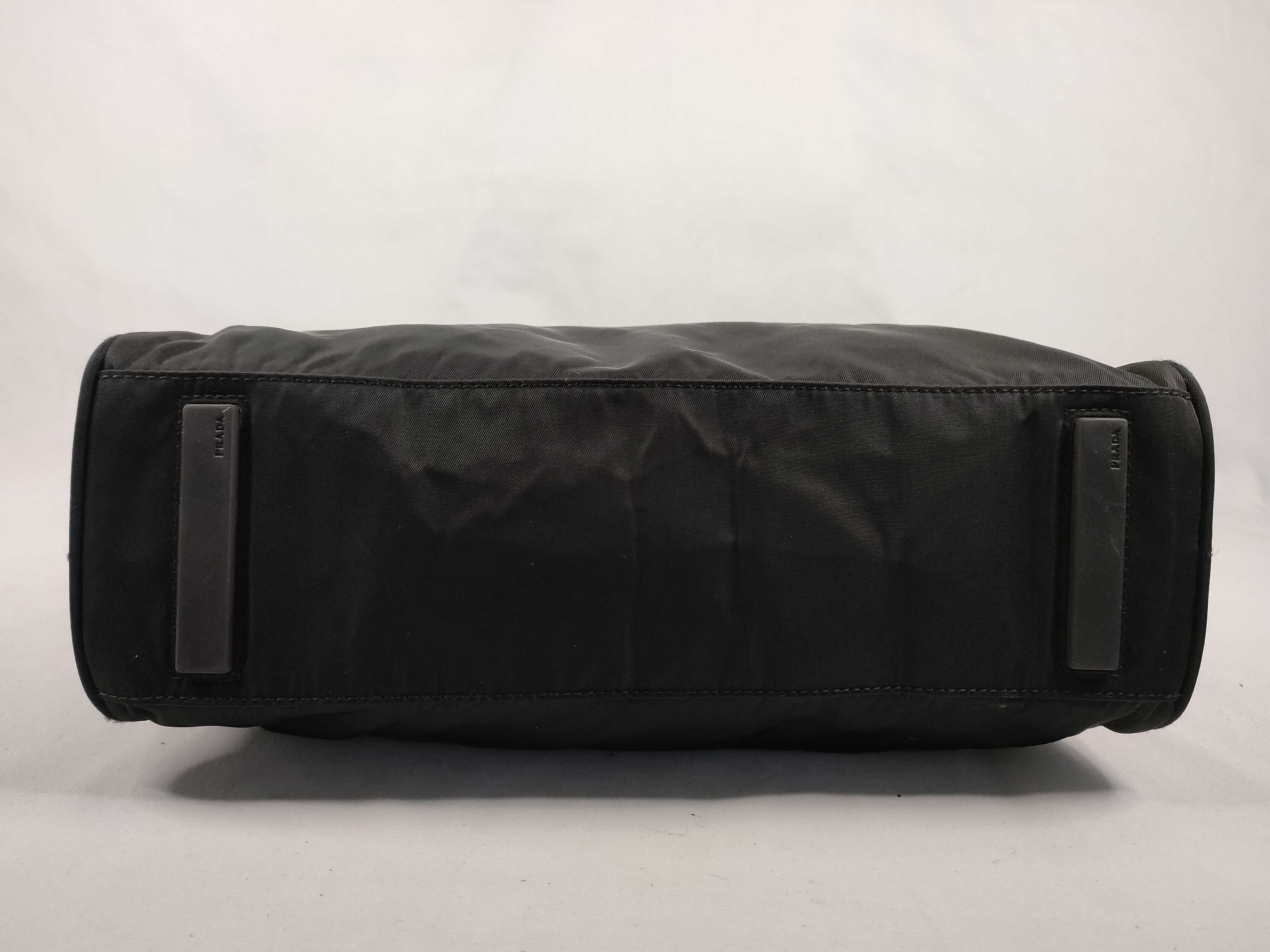 Nylon Tote Bag, Black — view 7