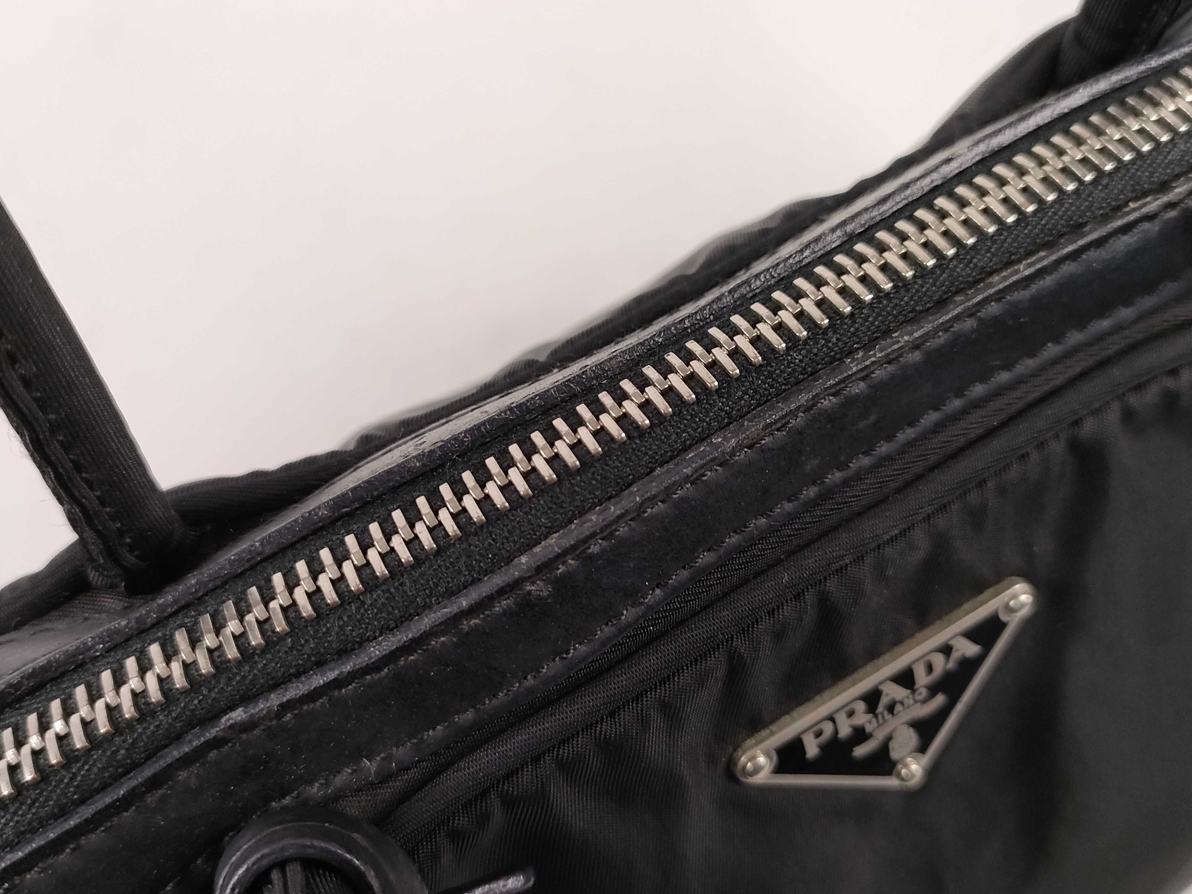 Nylon Tote Bag, Black — view 8