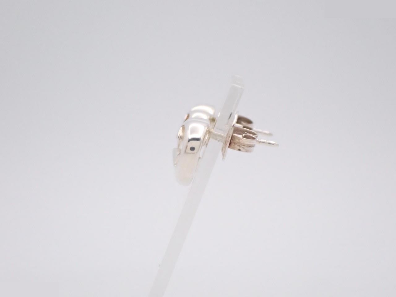 Interlocking G Heart Earrings, Box, Ag925/5.0g — view 3