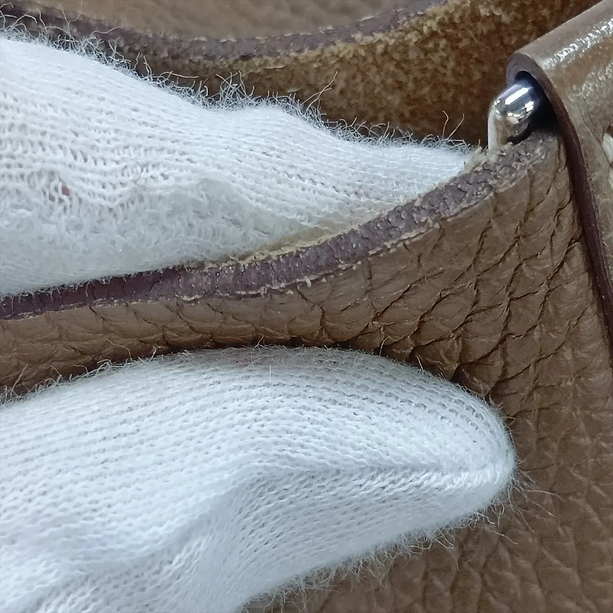Picotin Lock 22 MM Taurillon Clemence Etoupe Silver Hardware Y:2020 — view 11