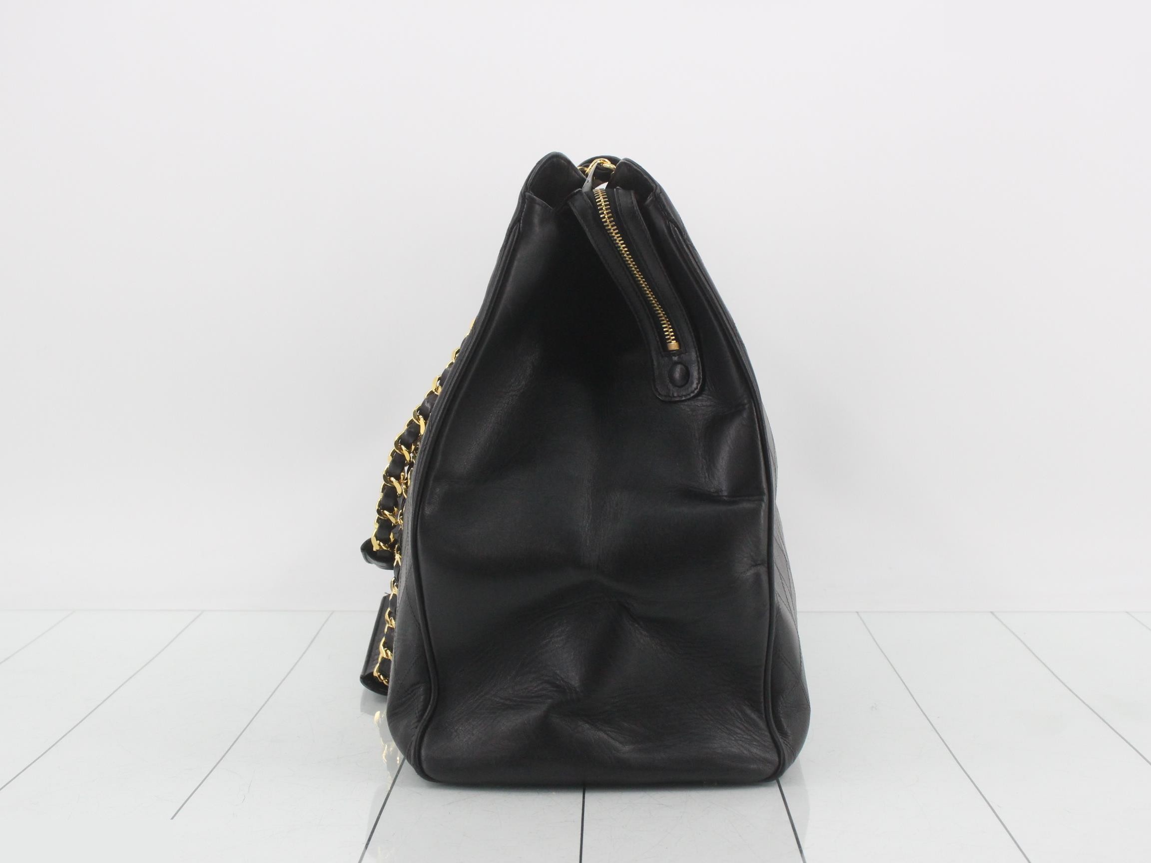 Bicolore Supermodel Bag, Lambskin, Black — view 3