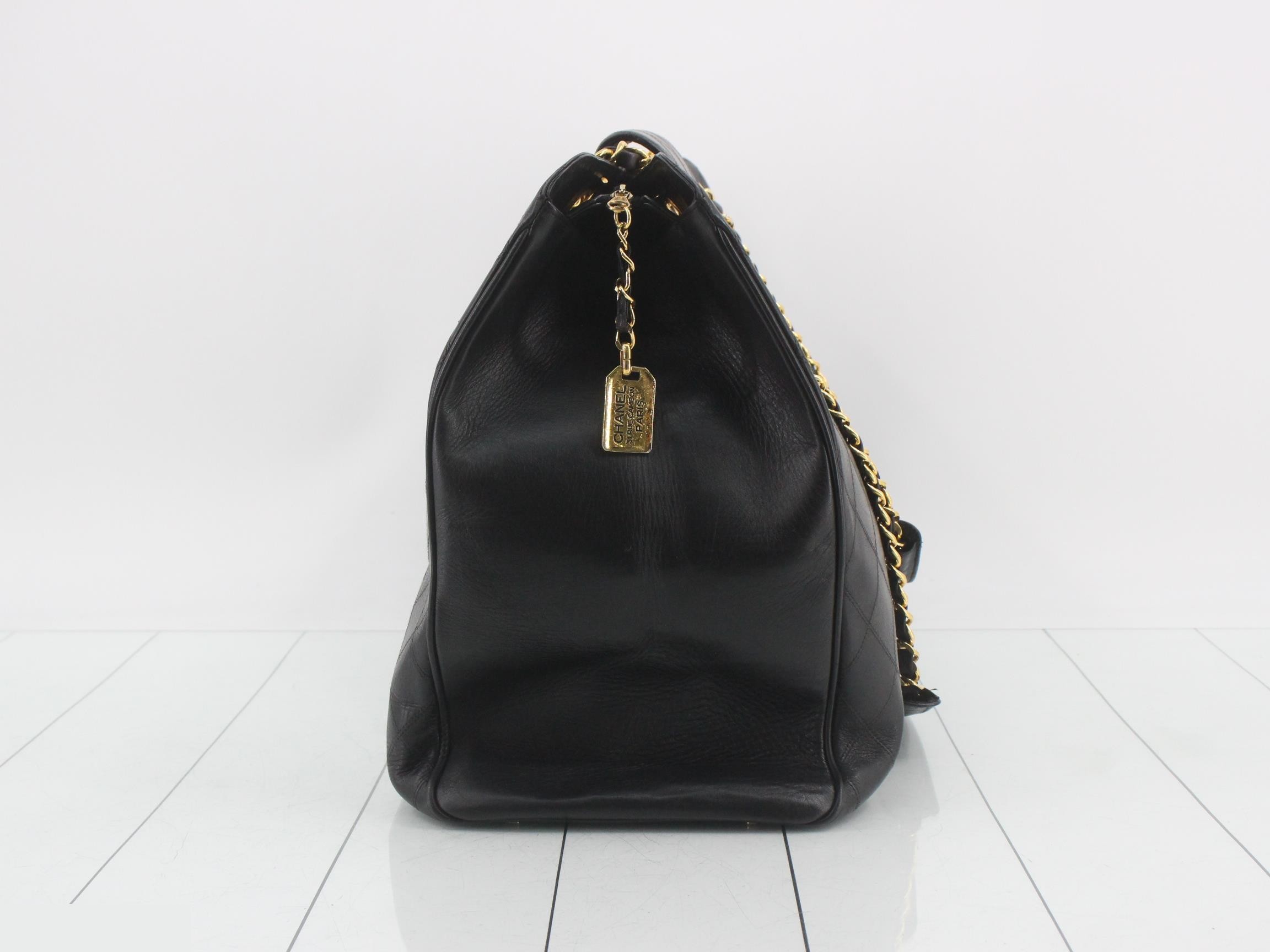 Bicolore Supermodel Bag, Lambskin, Black — view 4