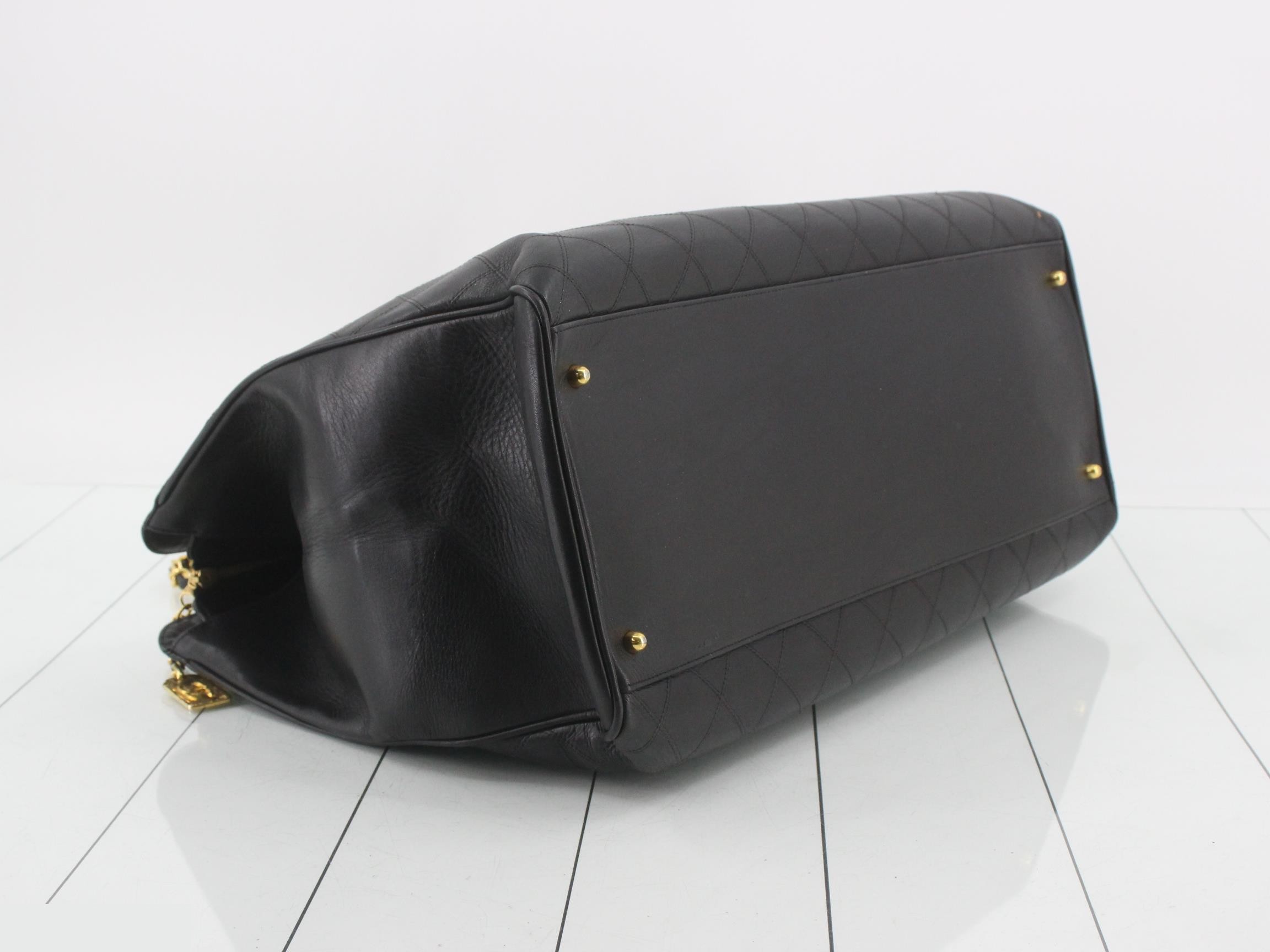 Bicolore Supermodel Bag, Lambskin, Black — view 5