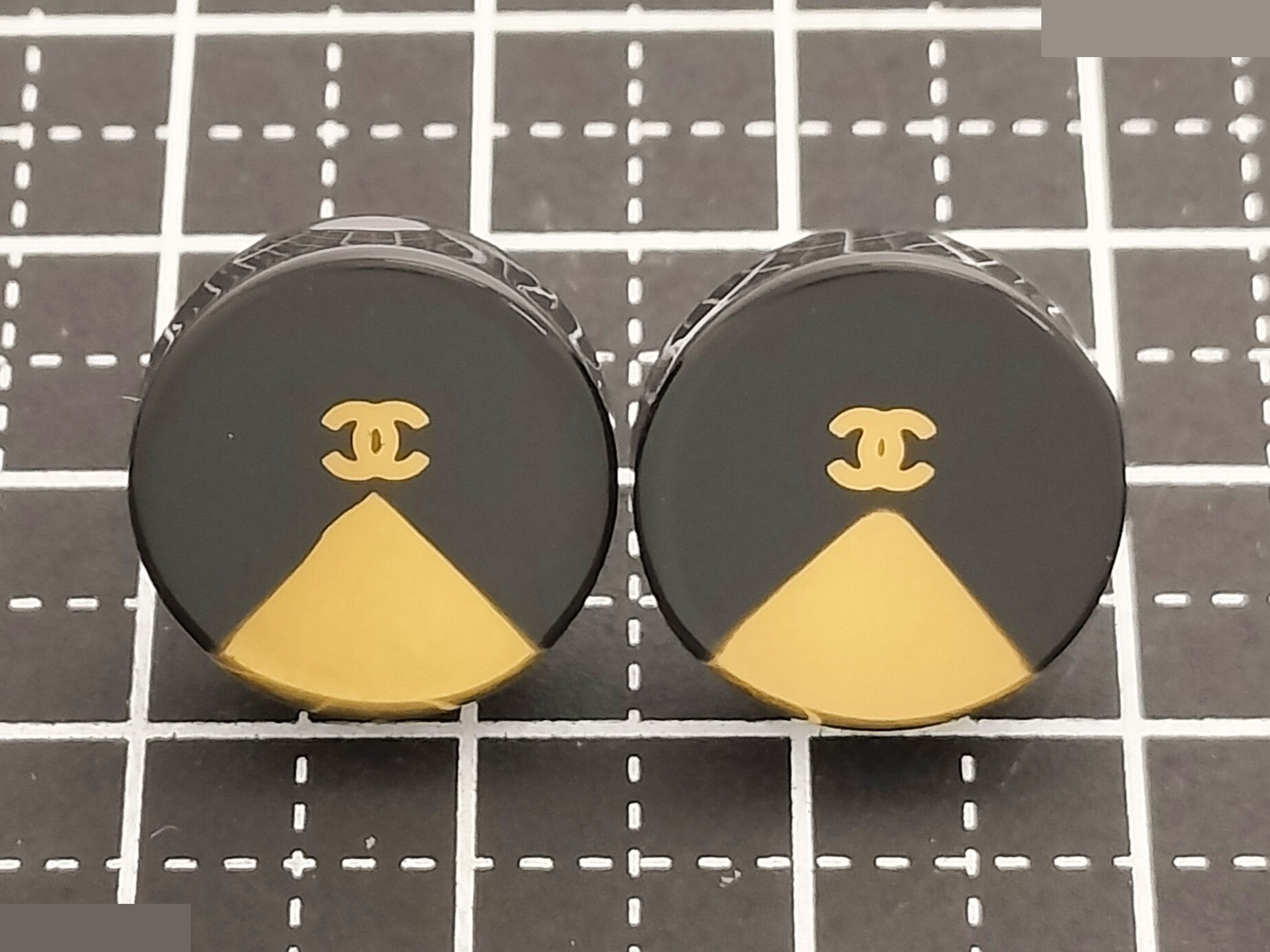 Coco Black Gold Earrings — view 7