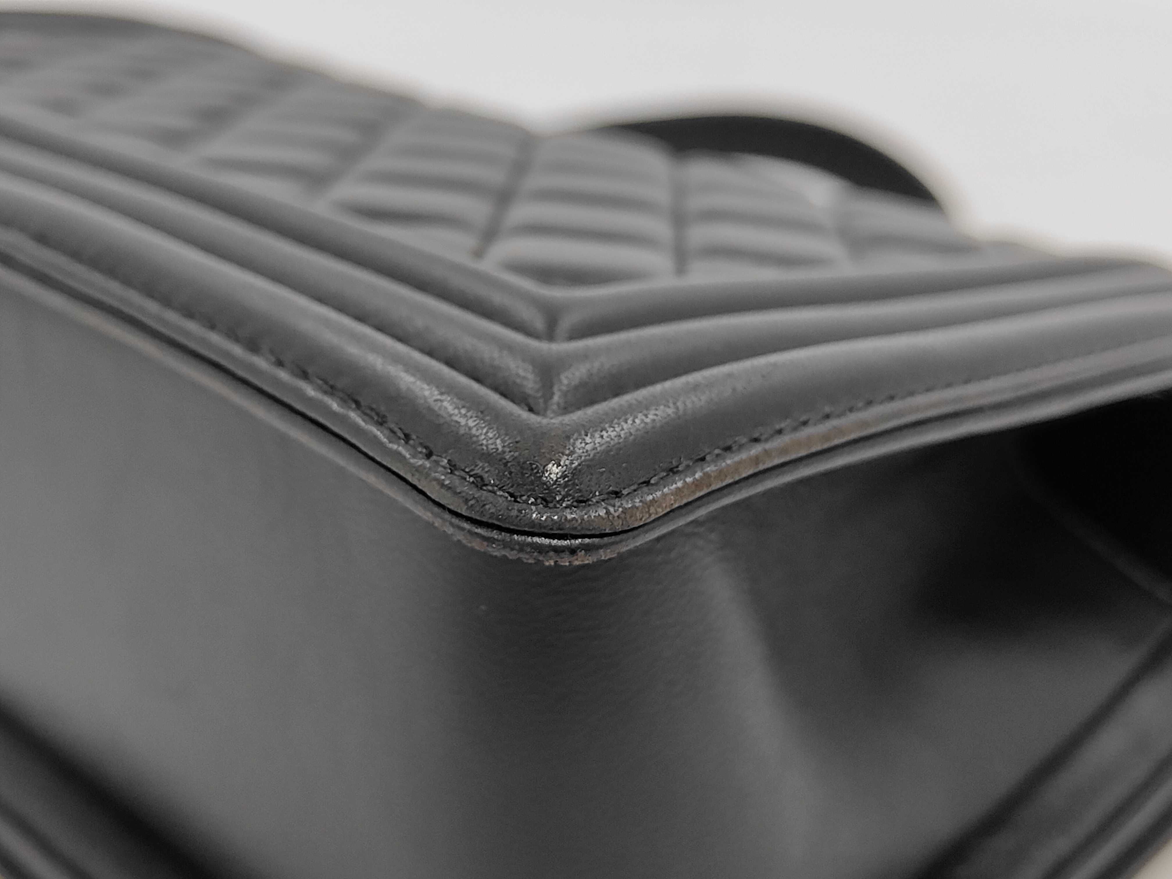 Boy Chanel Lambskin Matelassé Shoulder Bag — view 3
