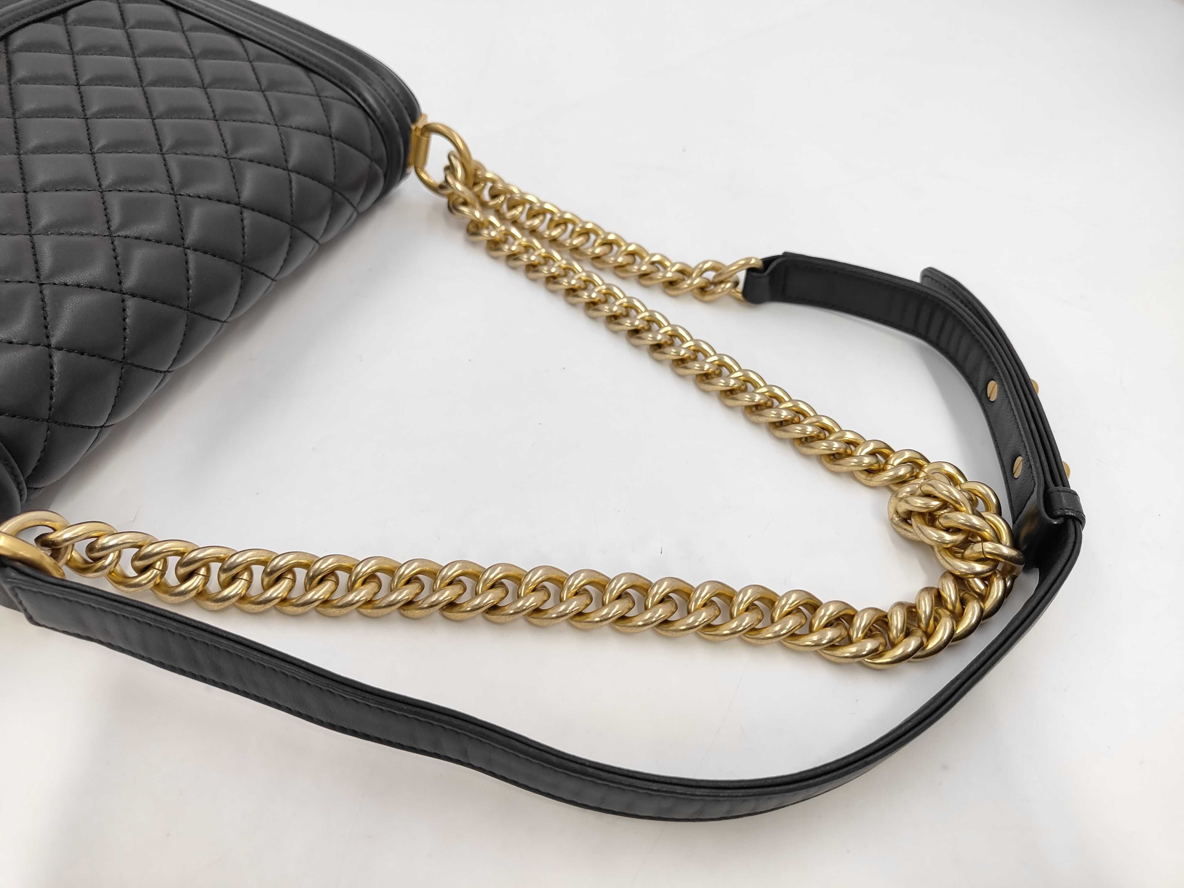 Boy Chanel Lambskin Matelassé Shoulder Bag — view 5