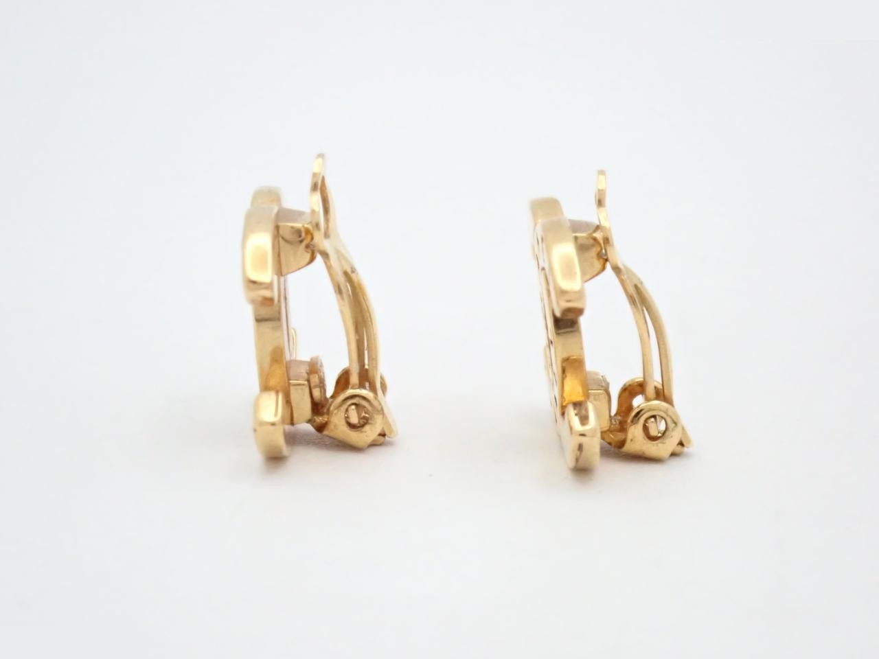 Coco Mark Earrings, Gold — view 3