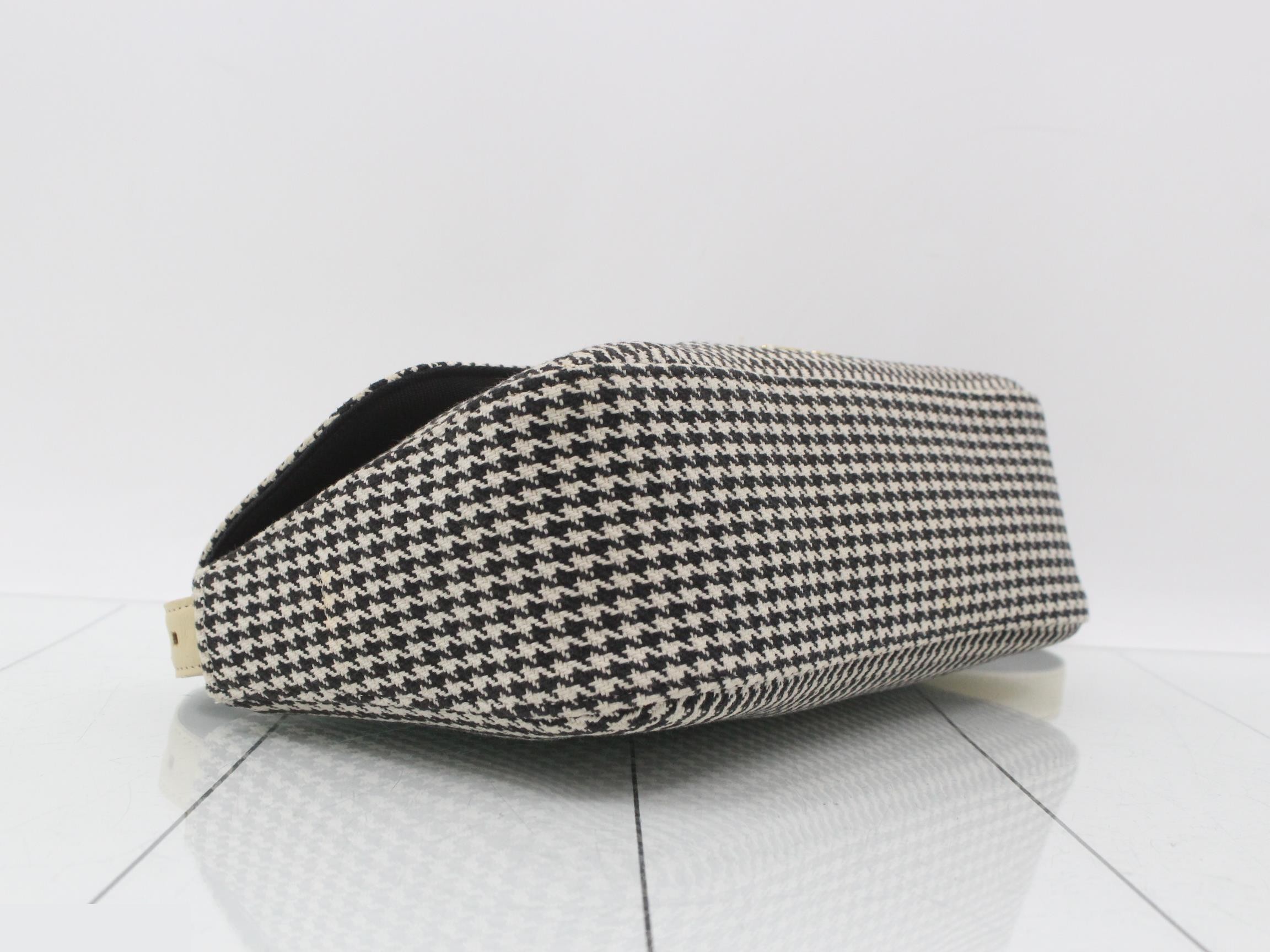 Other lines: Bags, One-shoulder bags, Houndstooth pattern, Black, White — view 5