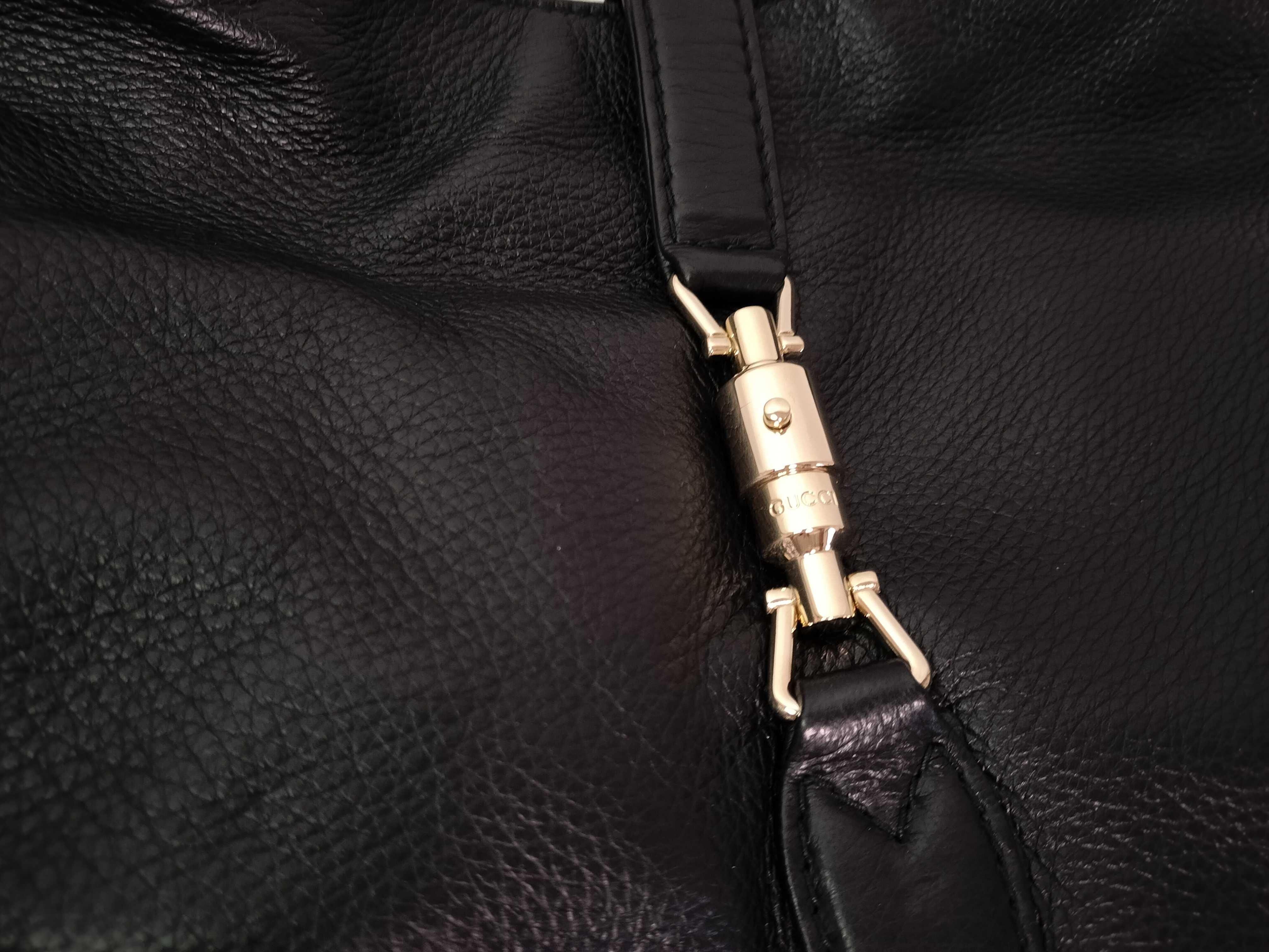 Jackie Gucci New Jackie Leather 2-Way Shoulder Bag Black 246907 Shoulder Bag — view 11