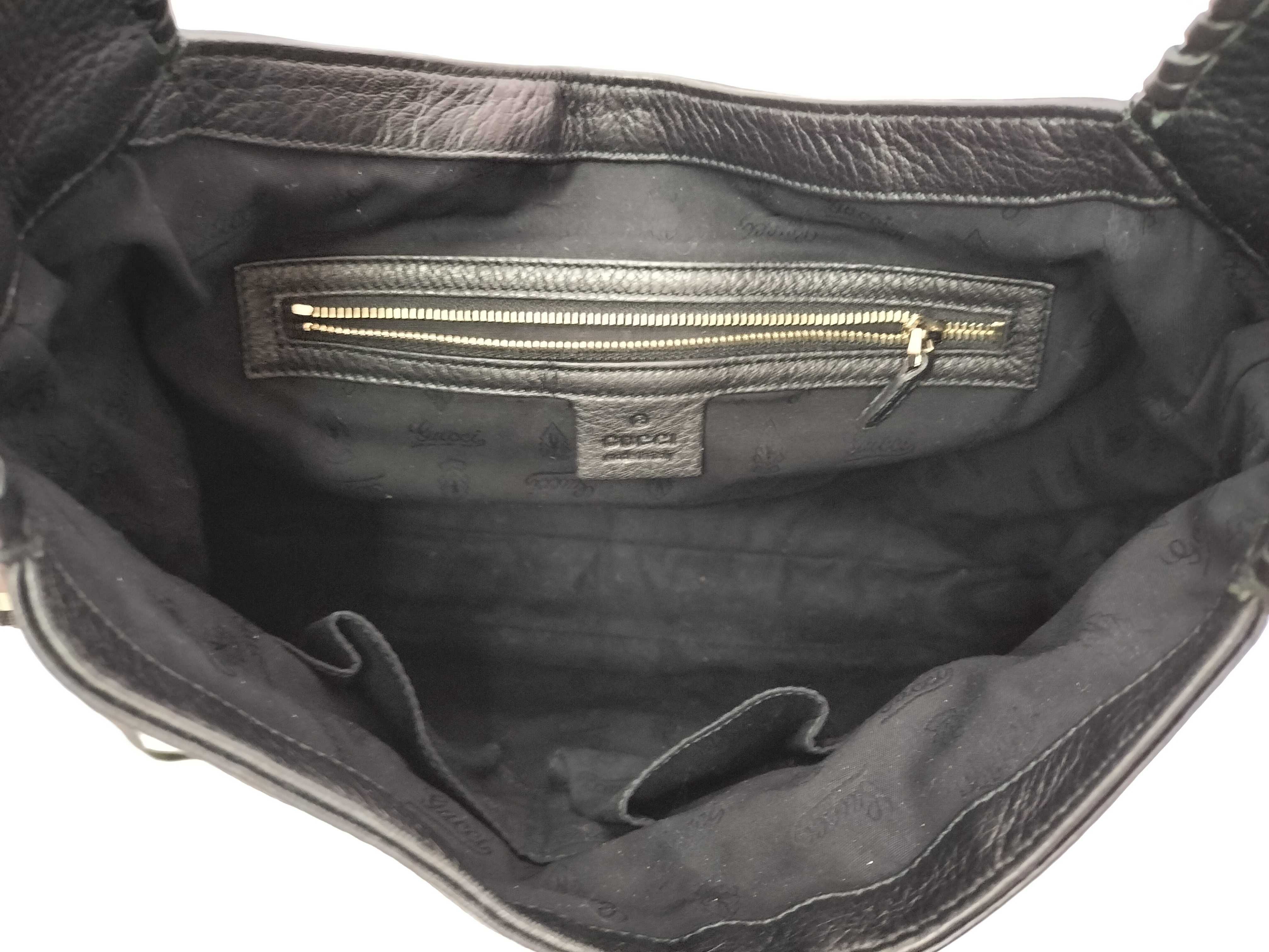 Jackie Gucci New Jackie Leather 2-Way Shoulder Bag Black 246907 Shoulder Bag — view 12