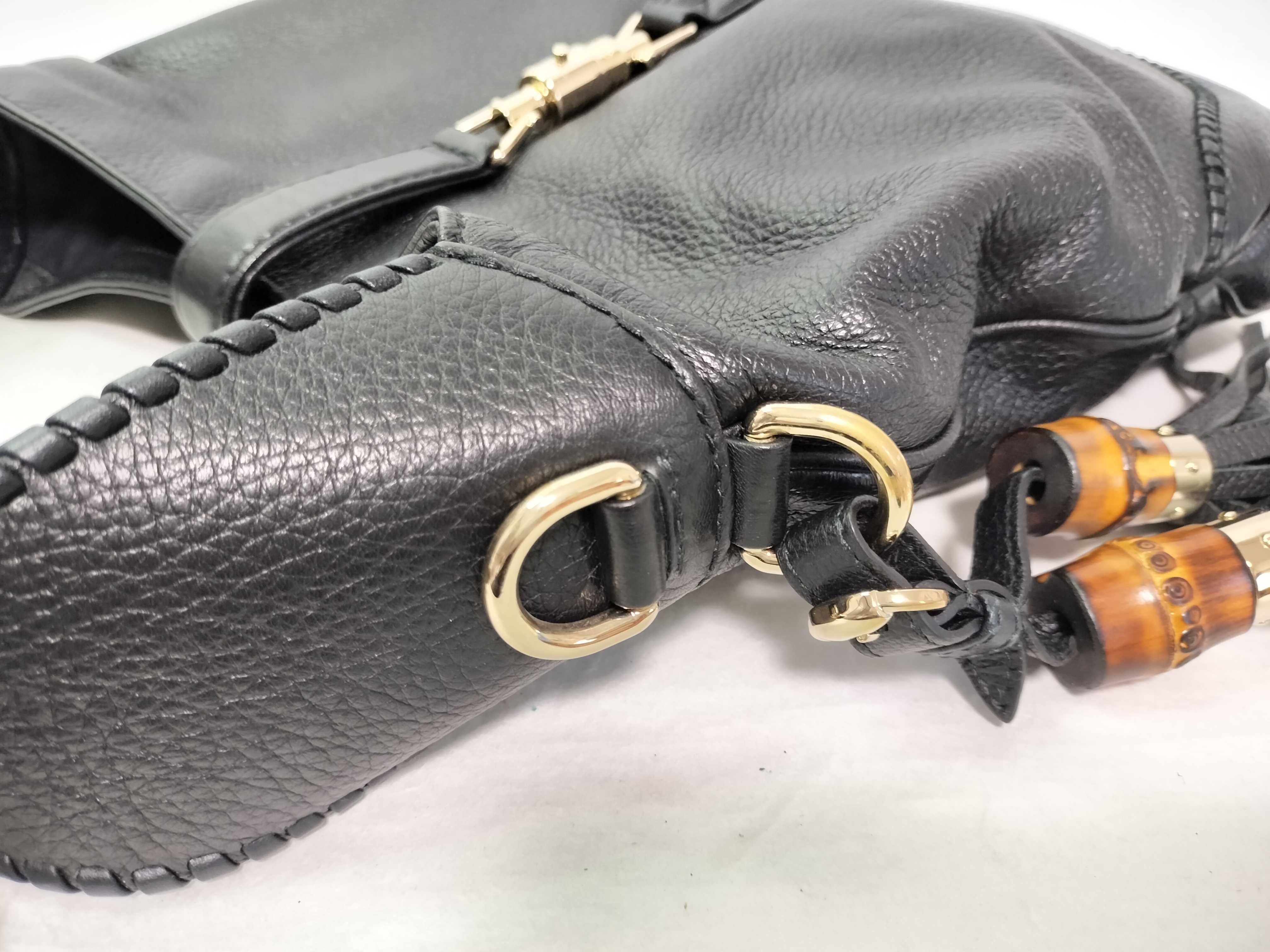 Jackie Gucci New Jackie Leather 2-Way Shoulder Bag Black 246907 Shoulder Bag — view 8