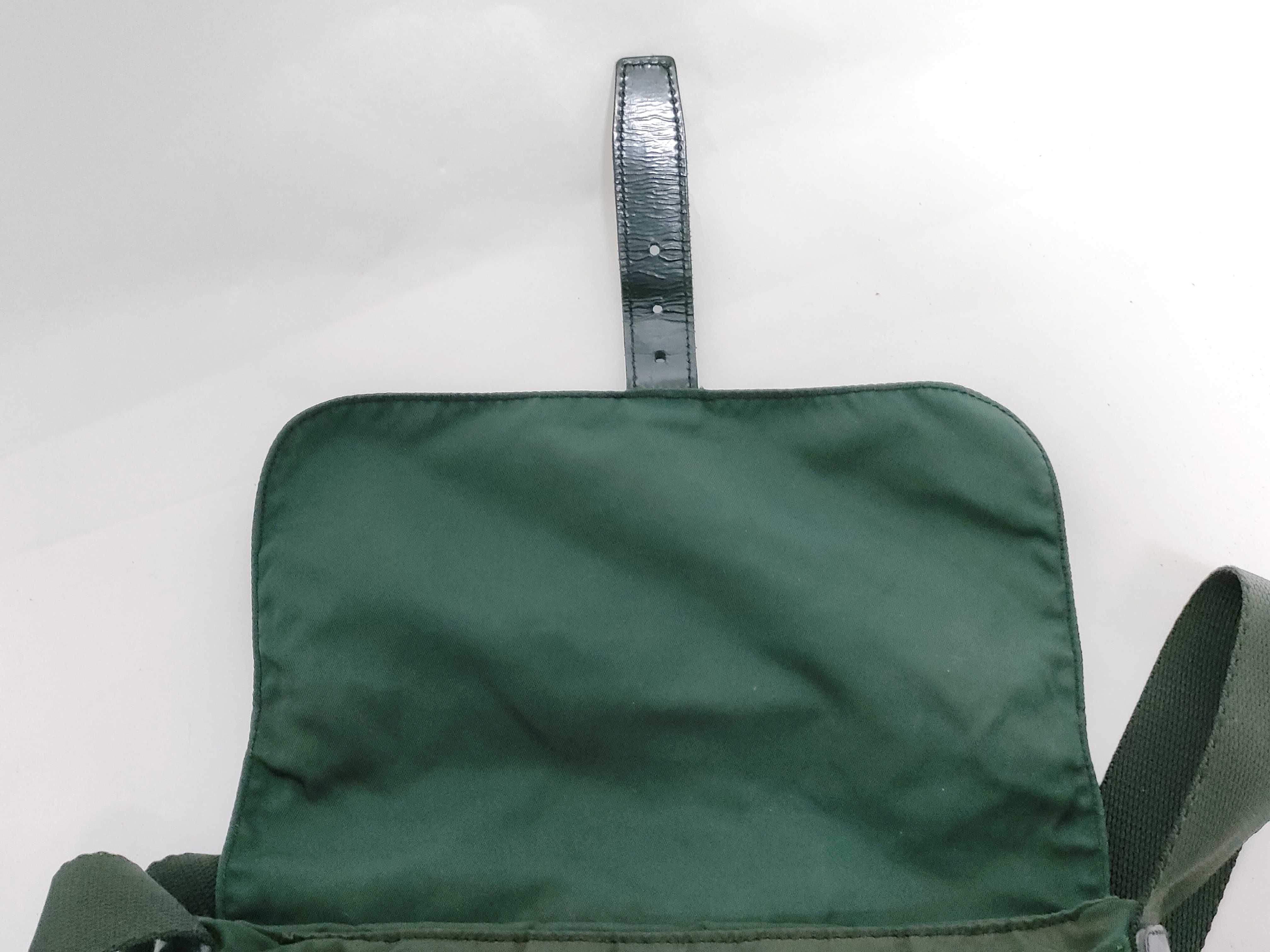 Nylon Shoulder Bag, Khaki Nylon Shoulder Bag — view 9