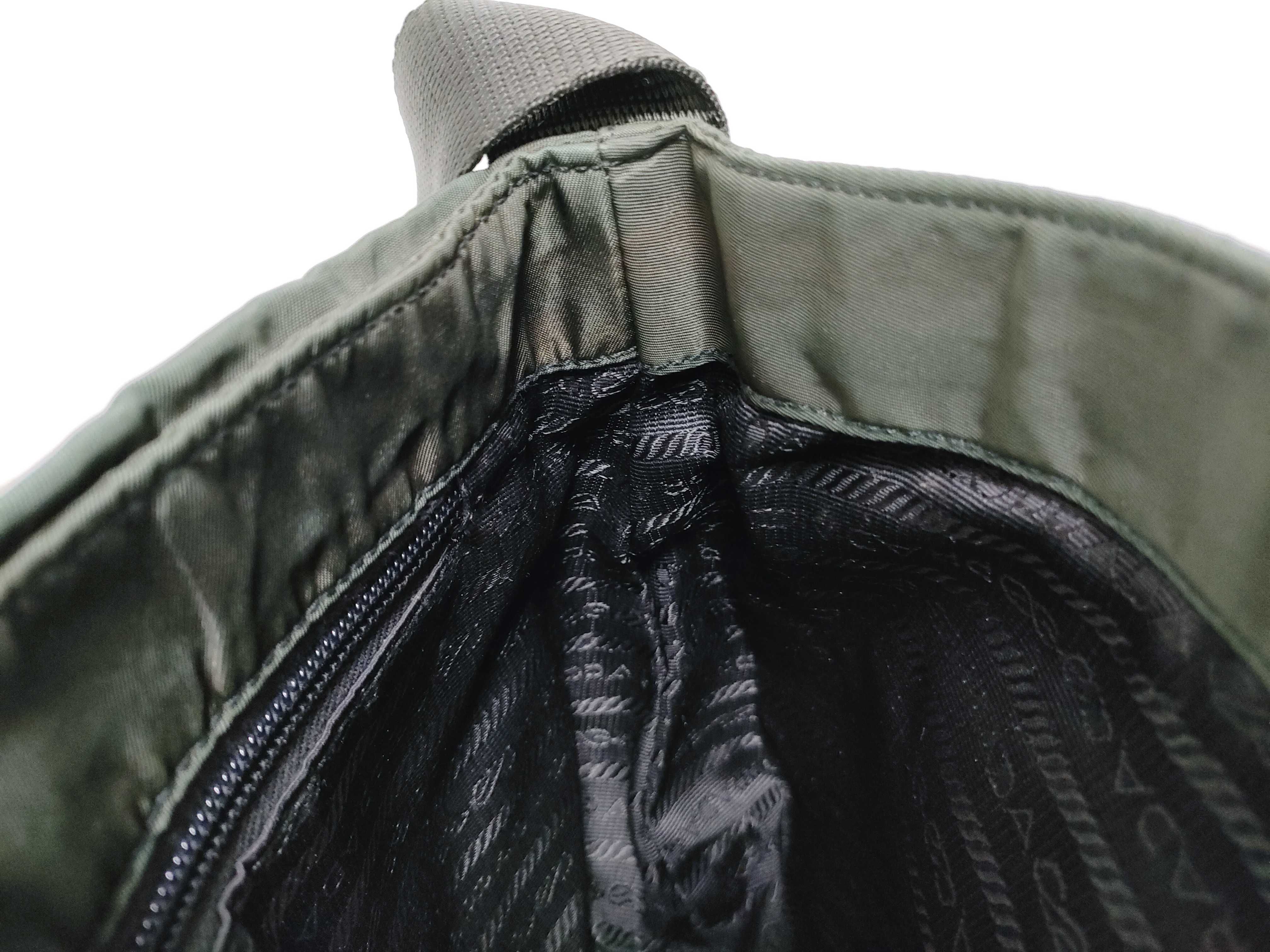 Nylon Shoulder Bag, Khaki Nylon Shoulder Bag — view 10